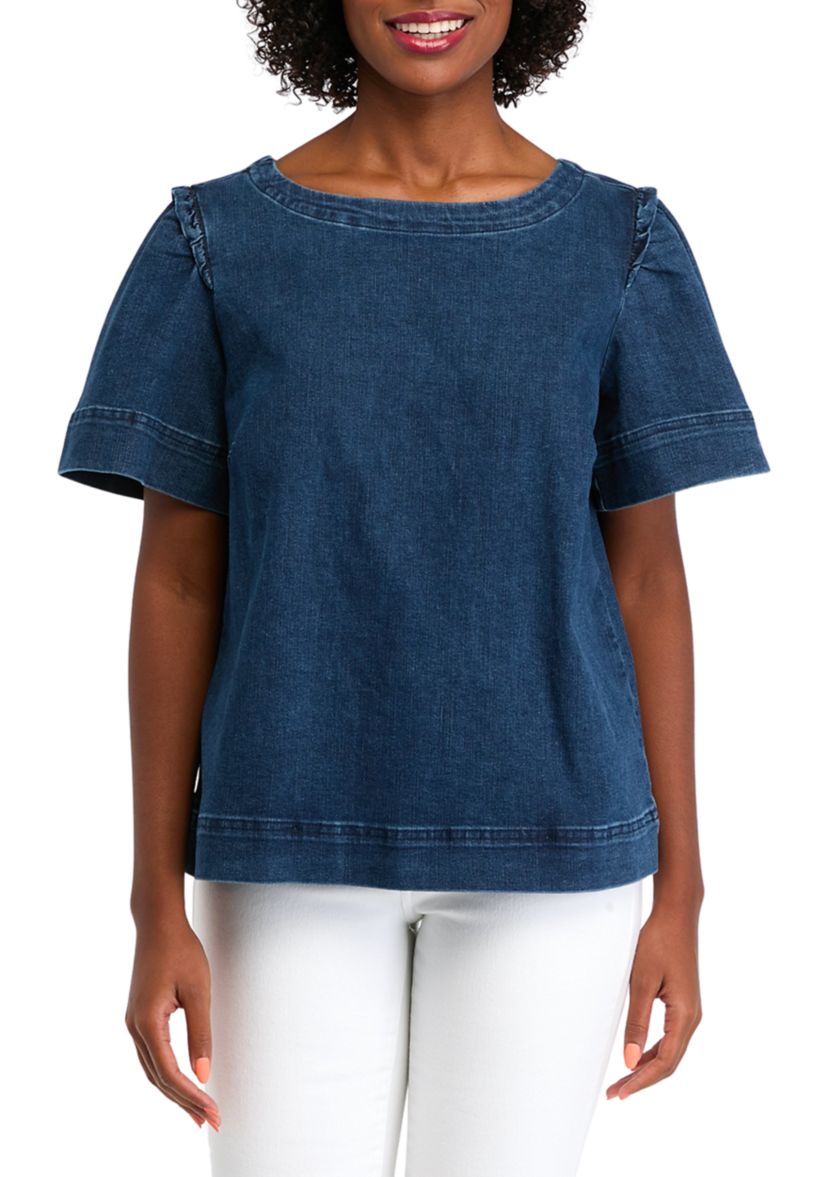 Petite Denim Top