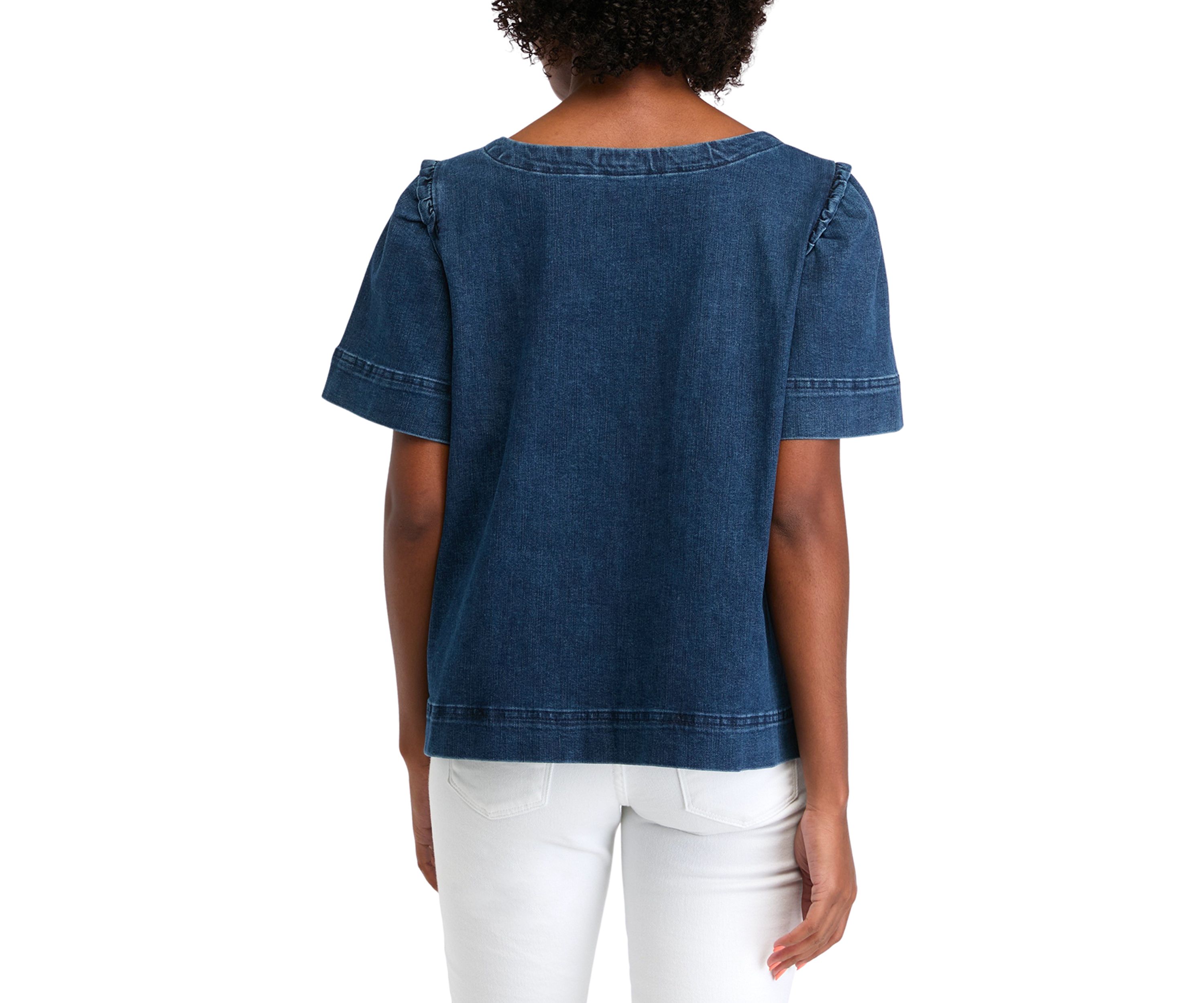 Petite Denim Top