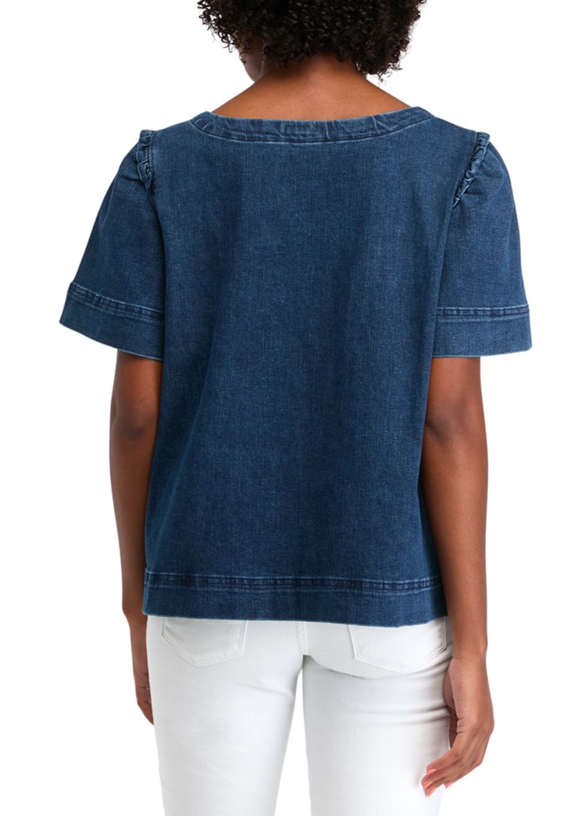 Petite Denim Top