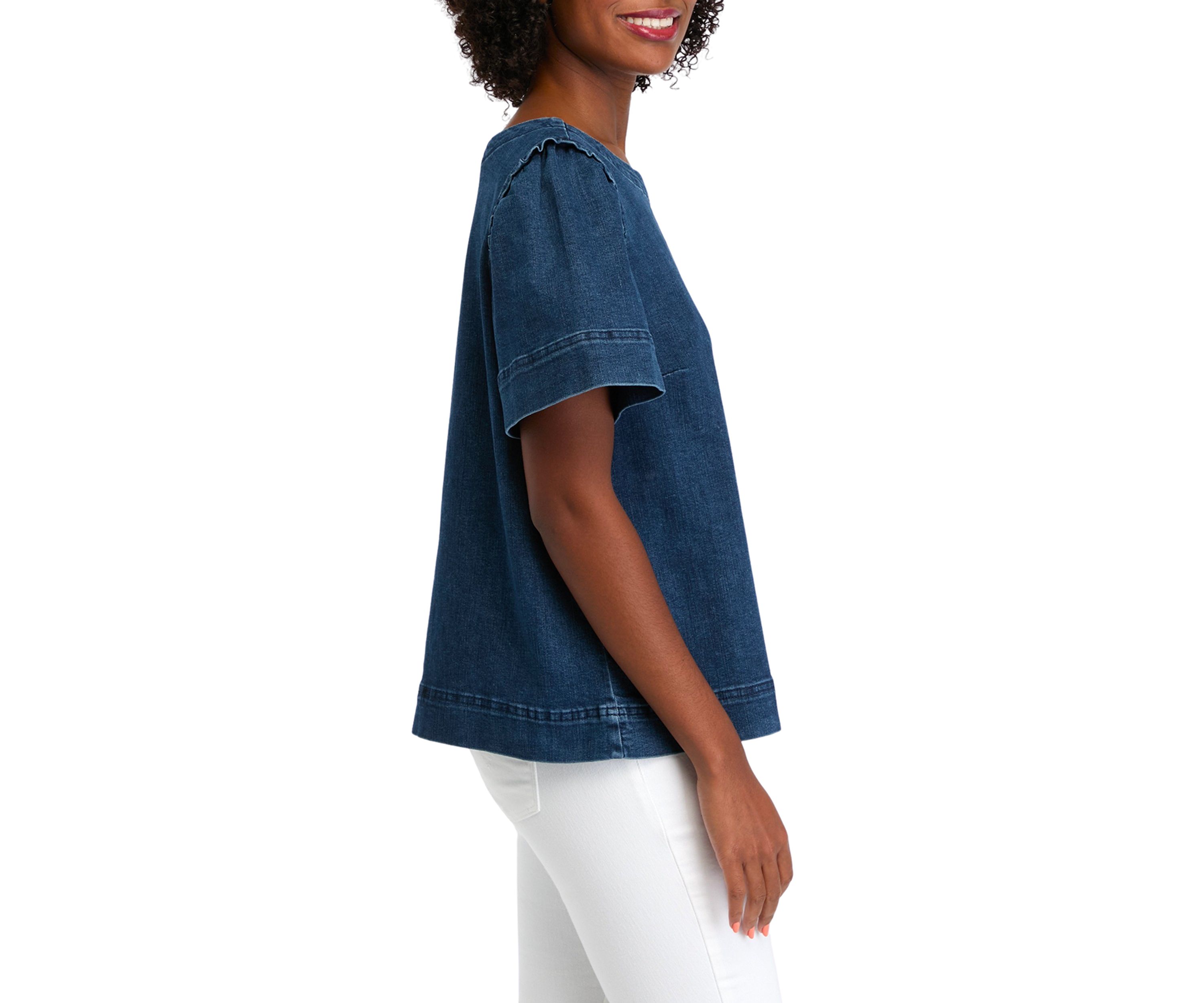 Petite Denim Top