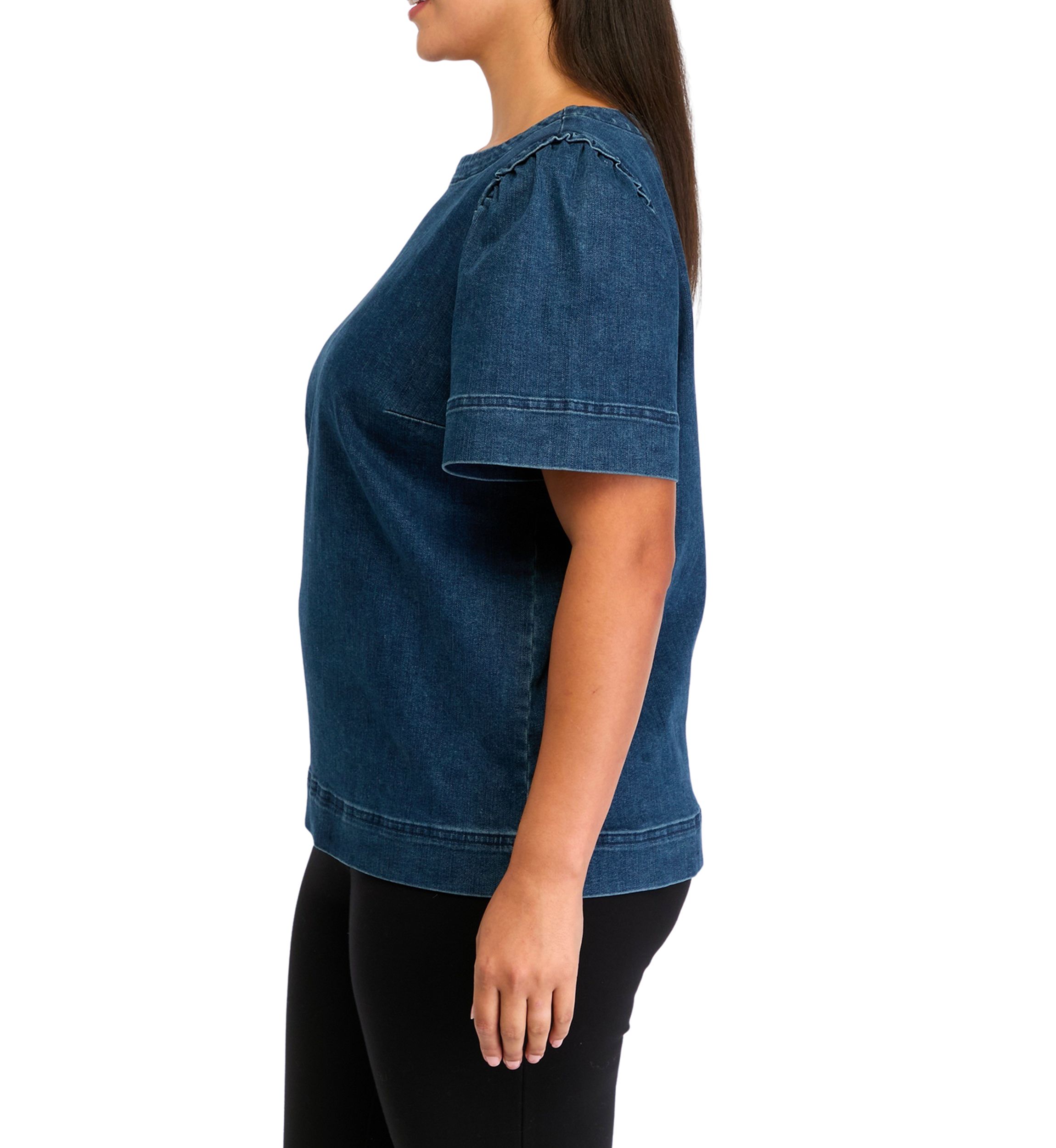 Plus Size Denim Top
