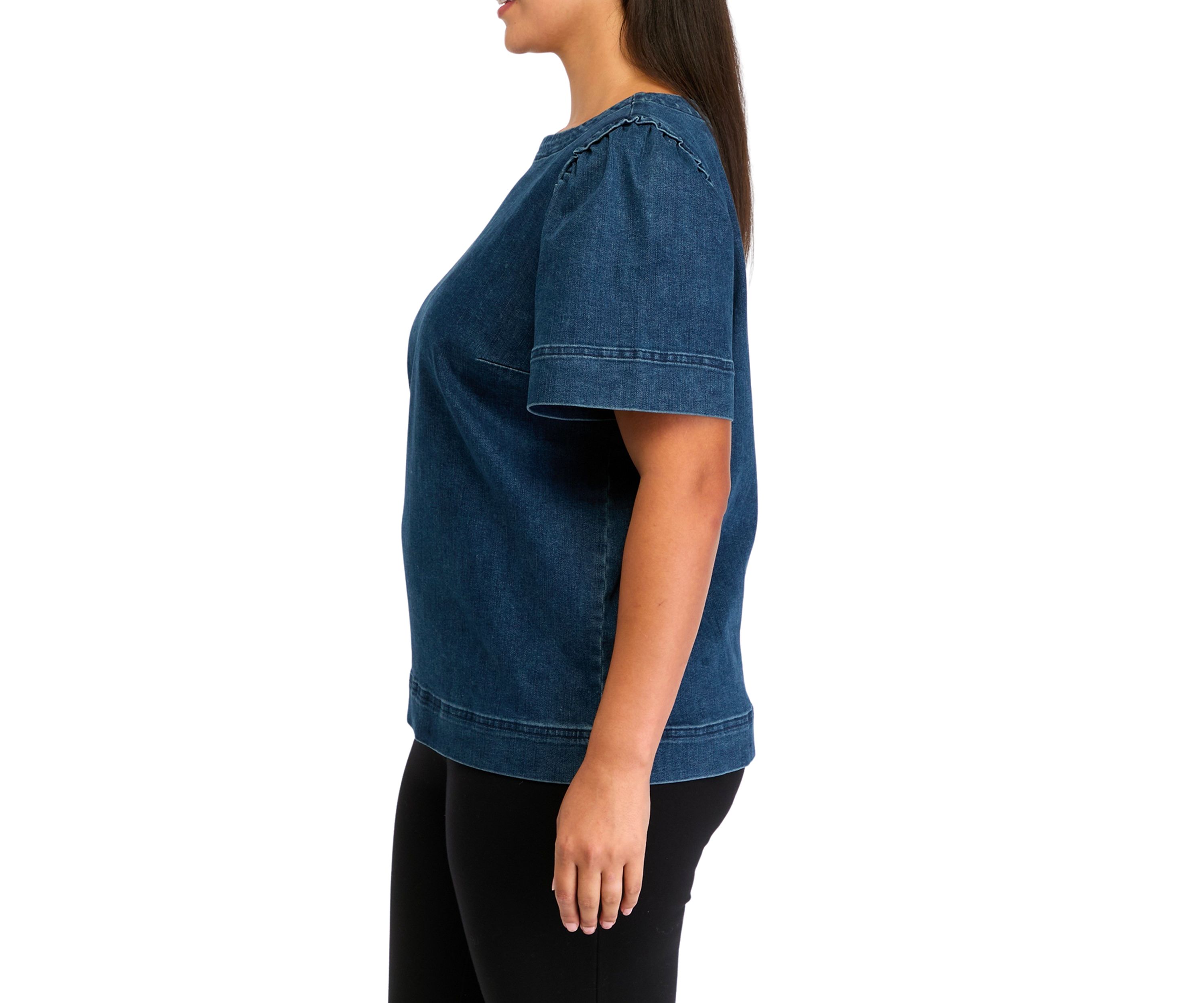 Plus Size Denim Top
