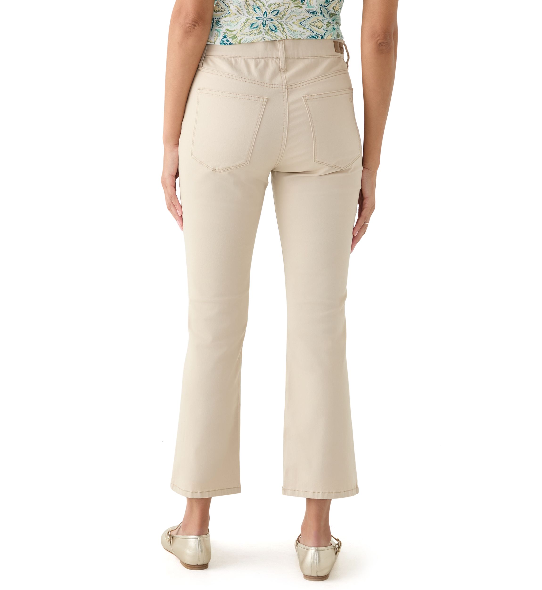 Womens Colored Twill Kick Flare Jeans