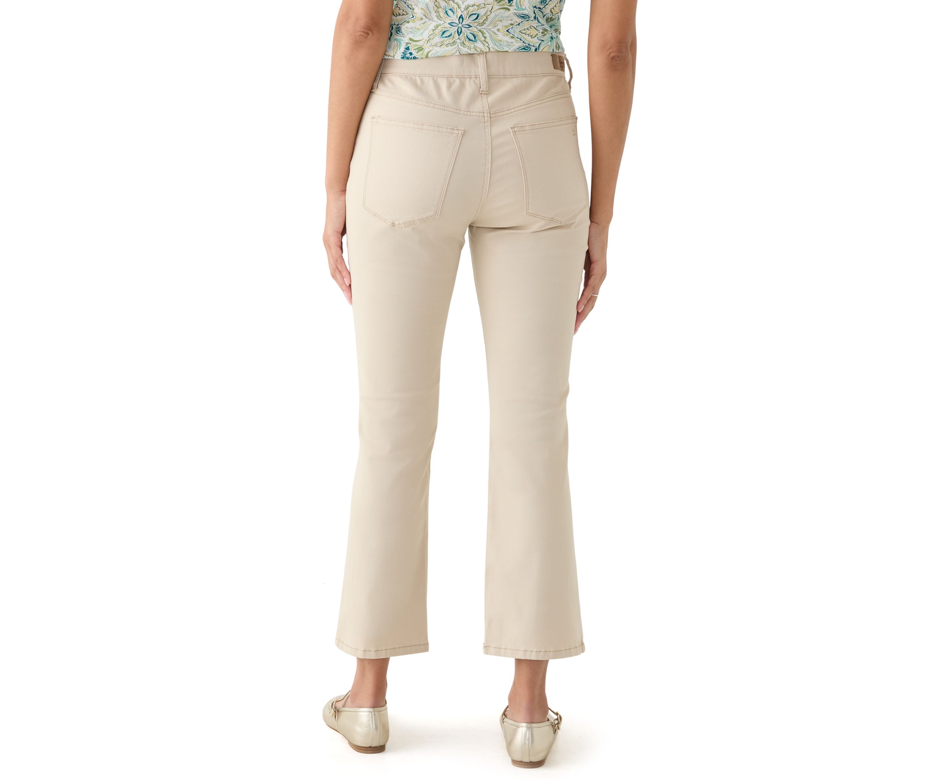Womens Colored Twill Kick Flare Jeans