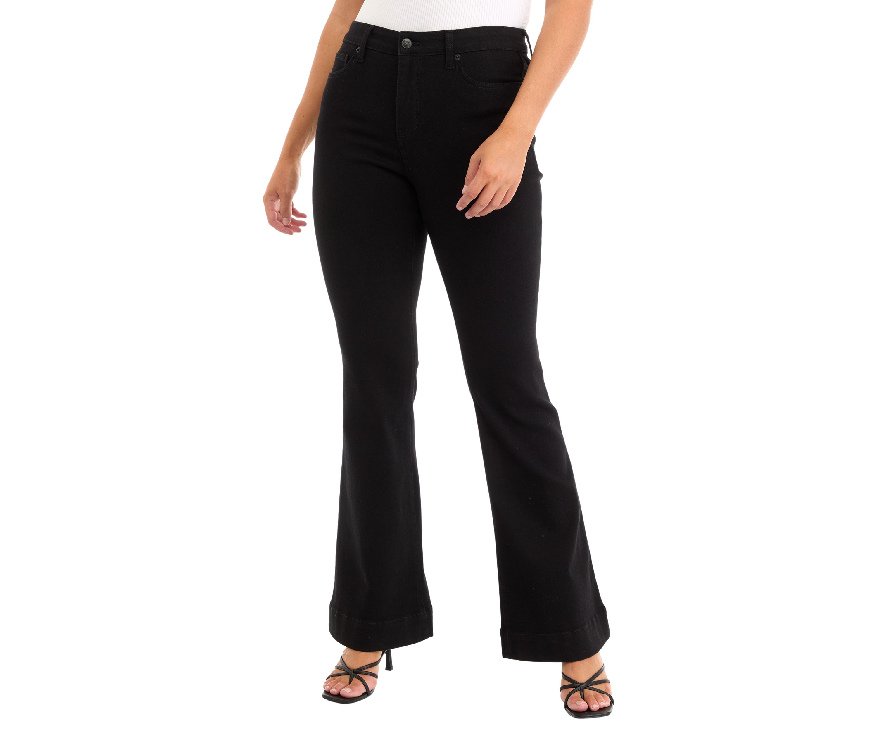 Womens High Rise Flare Jeans