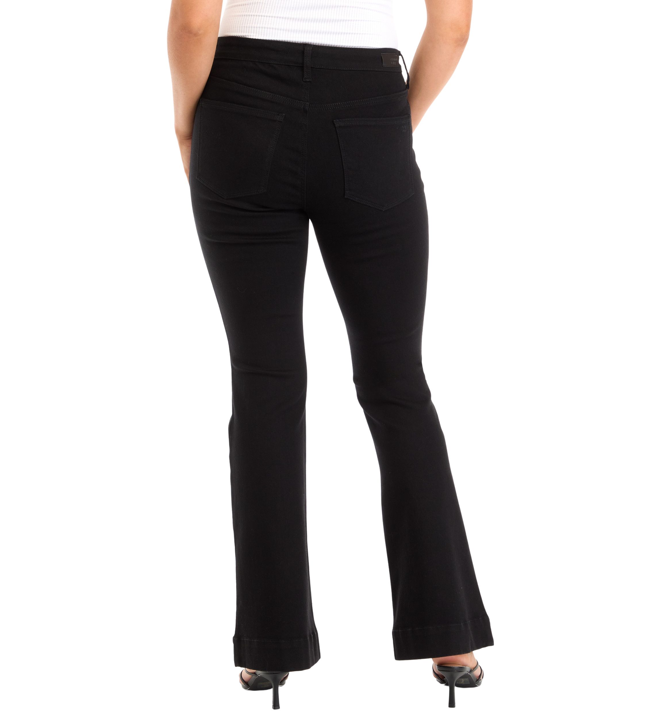 Womens High Rise Flare Jeans