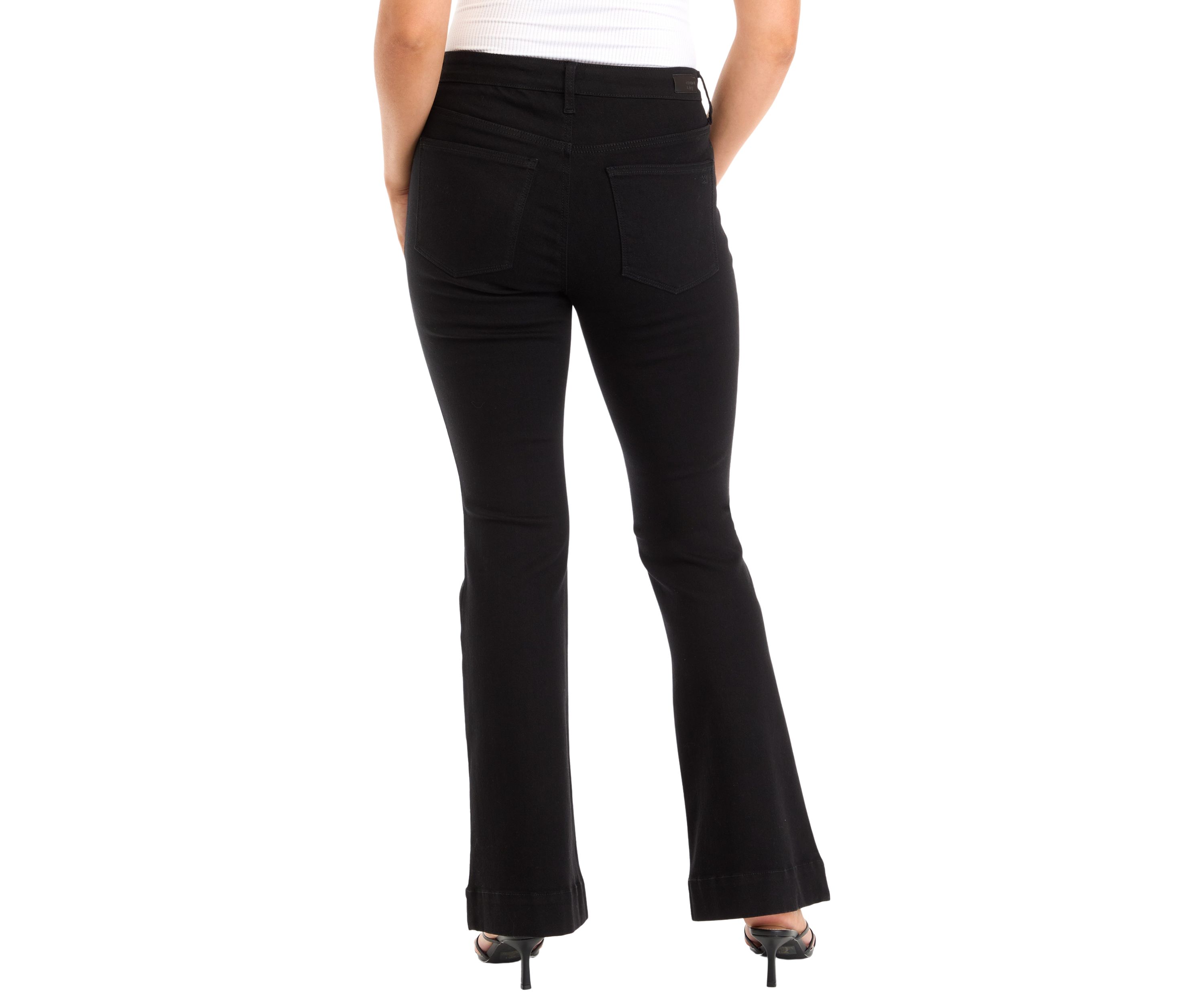 Womens High Rise Flare Jeans