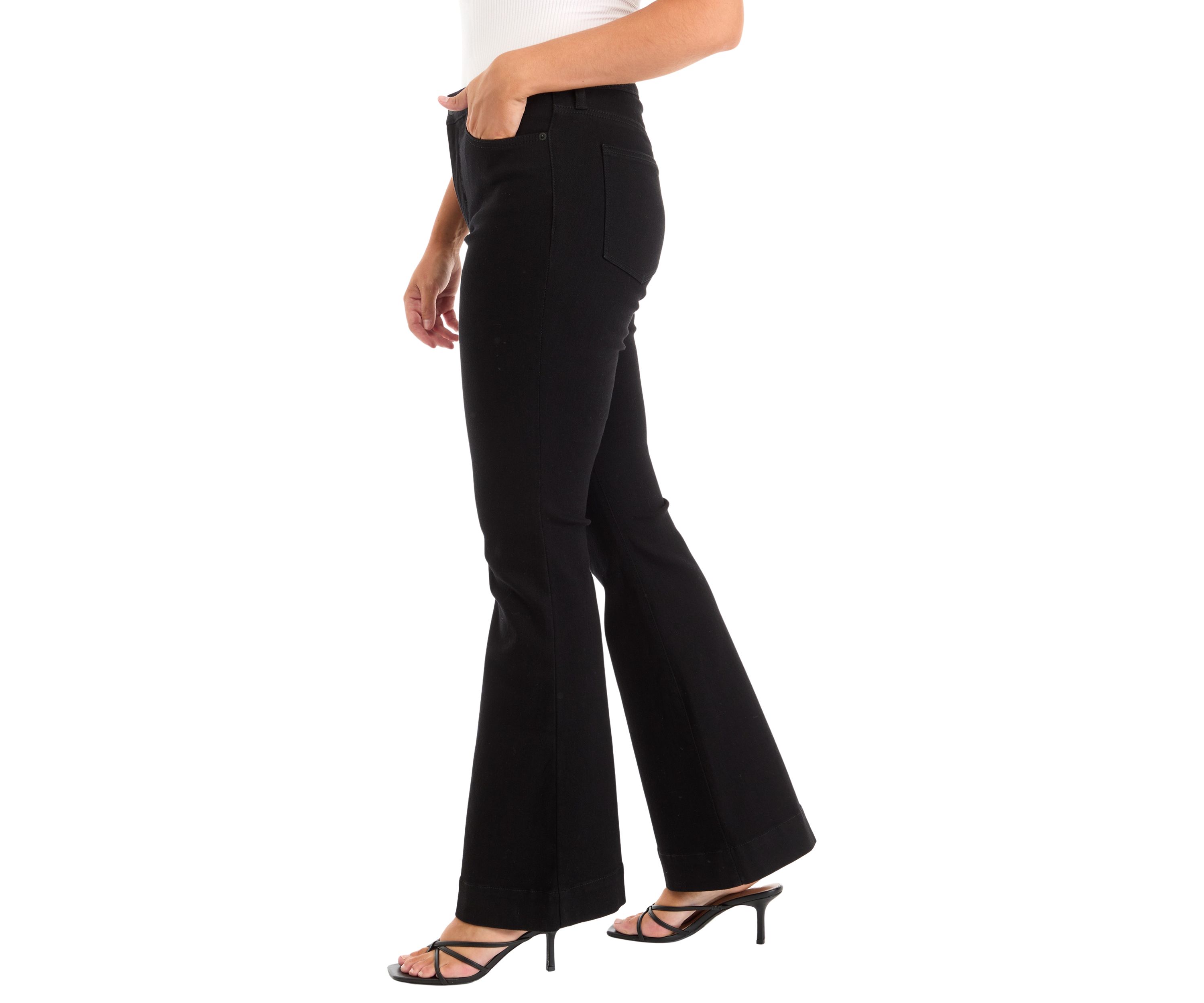Womens High Rise Flare Jeans