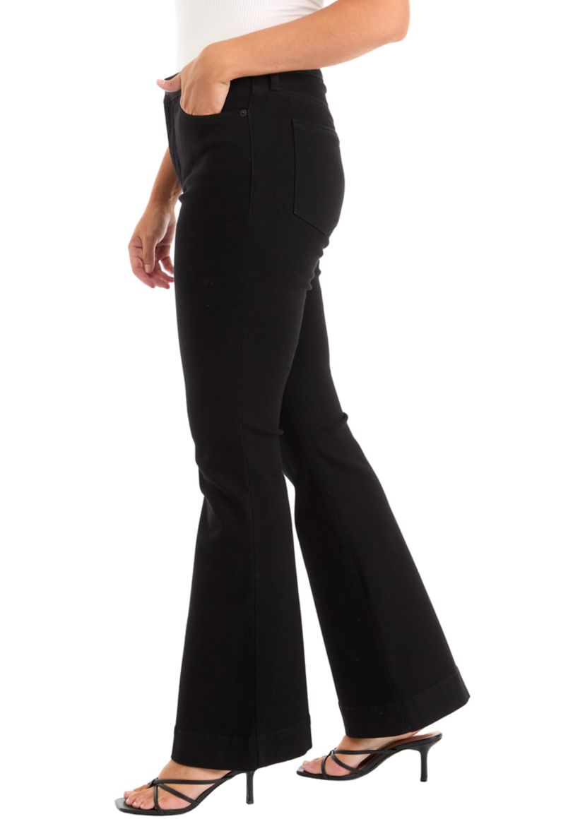 Womens High Rise Flare Jeans
