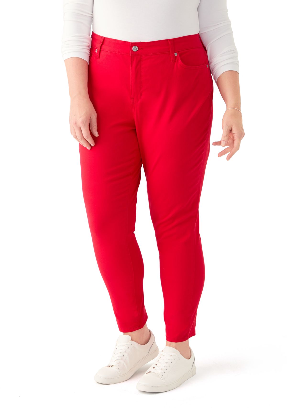 Plus Size High Rise Skinny Jeans 