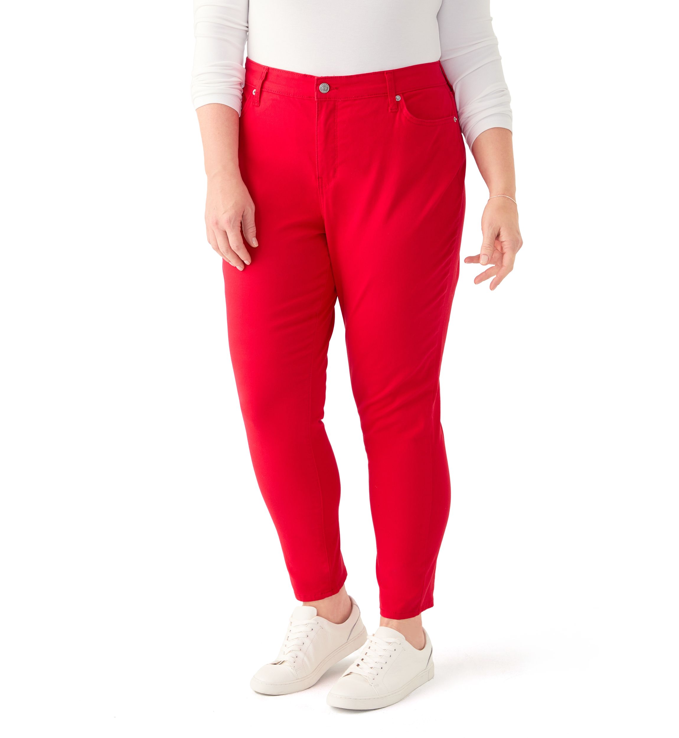 Plus Size High Rise Skinny Jeans 