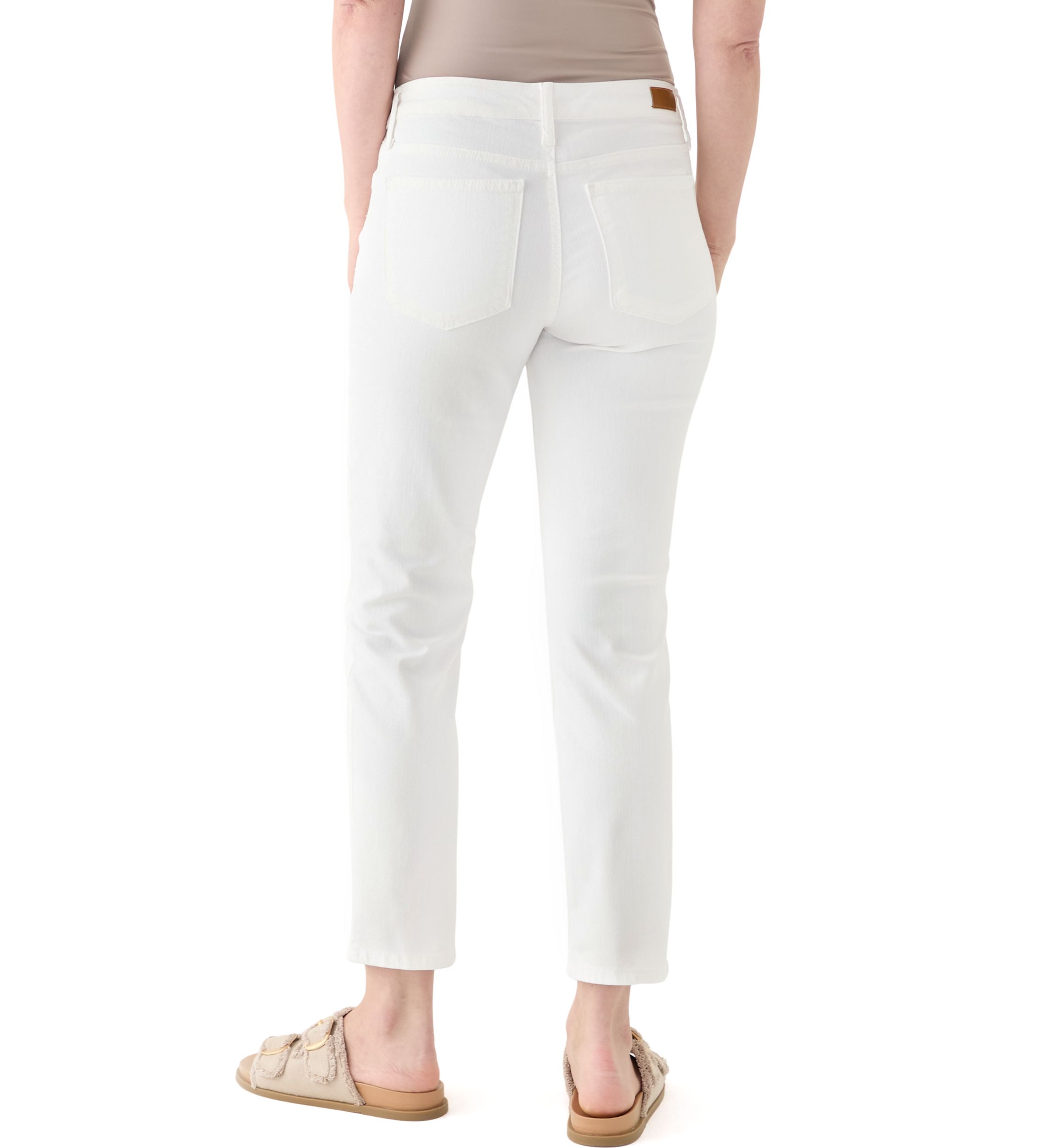 Womens Mid Rise Straight Jeans