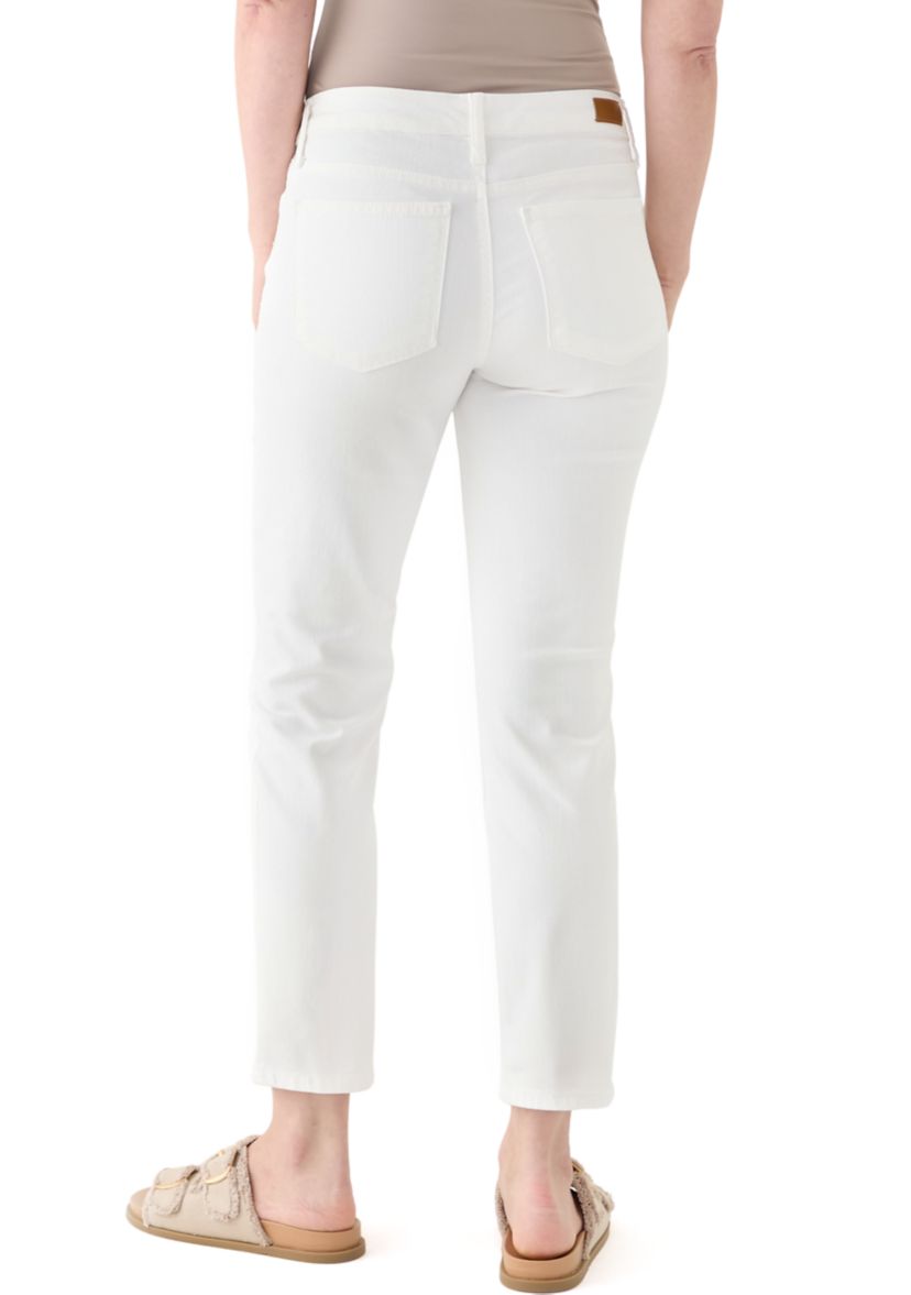 Womens Mid Rise Straight Jeans