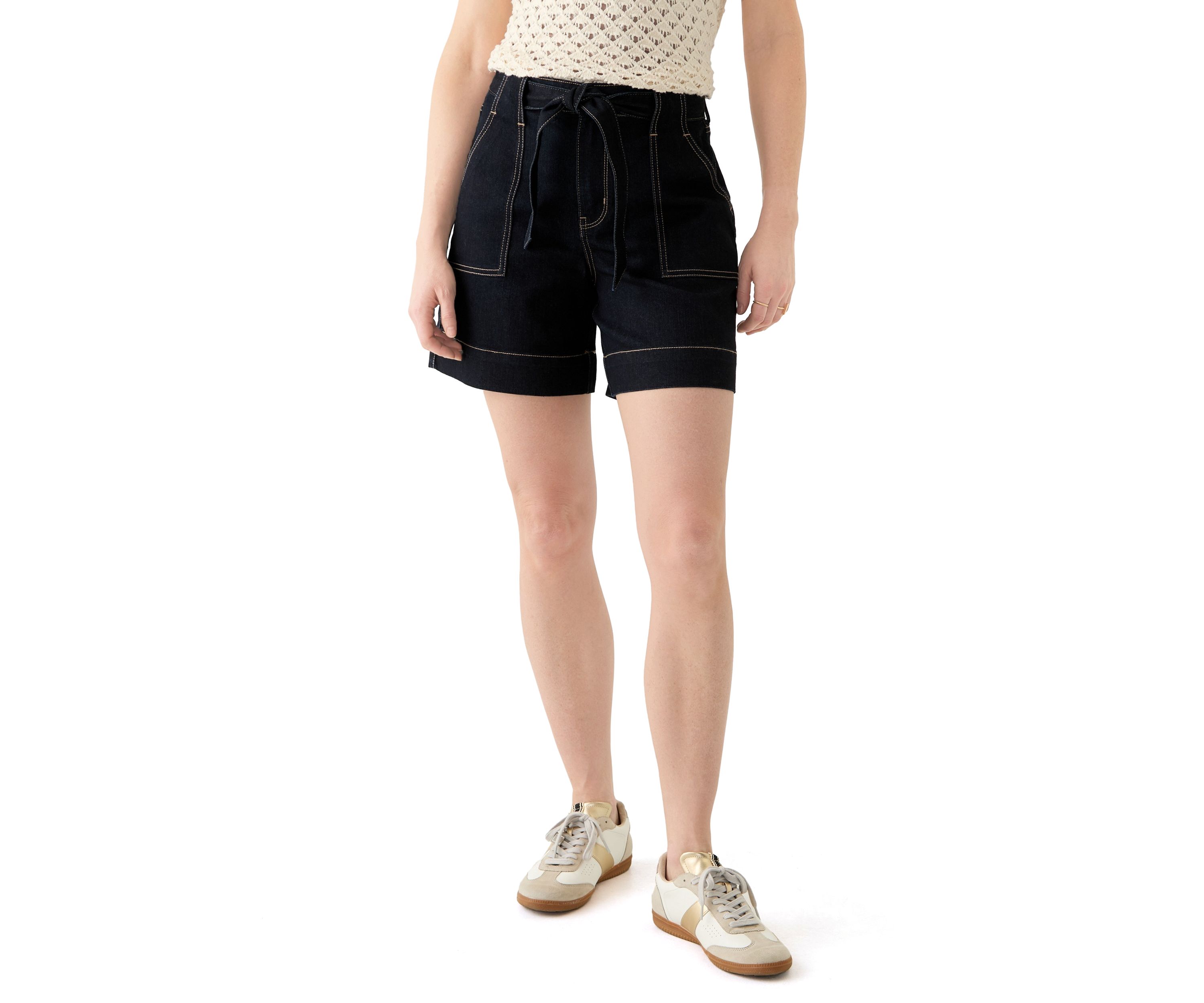 Womens Tie Waist Shorts
