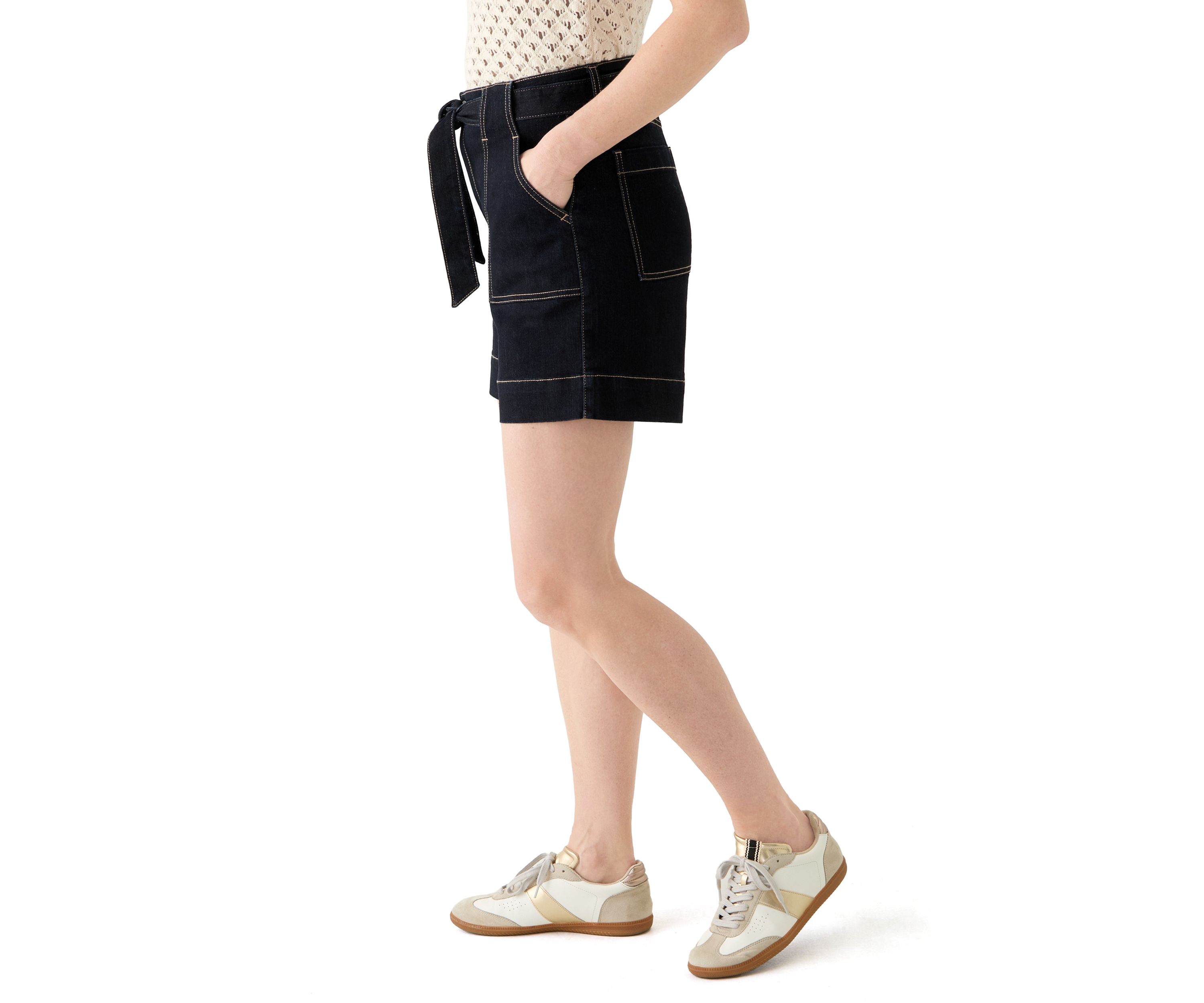 Womens Tie Waist Shorts