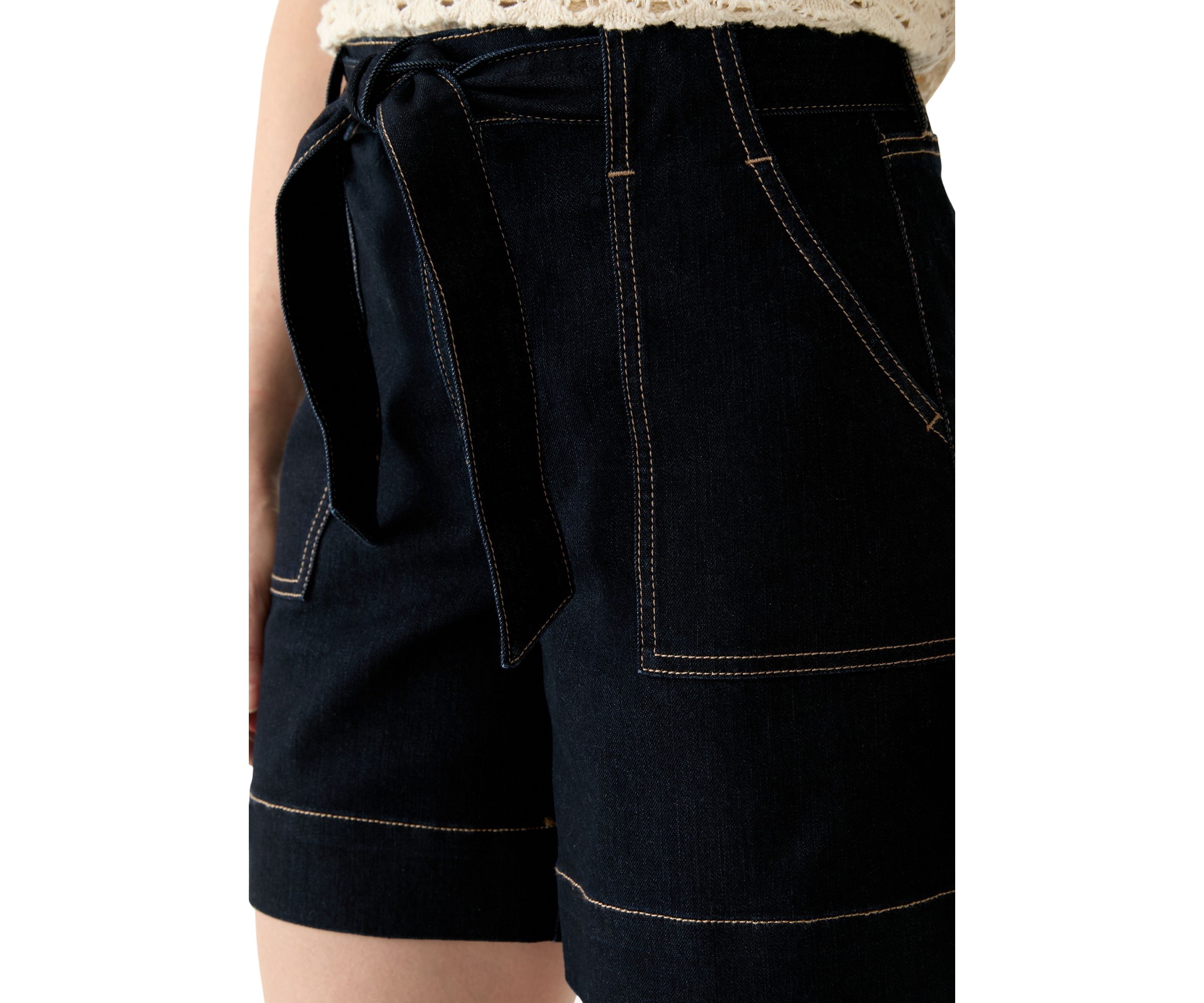 Womens Tie Waist Shorts