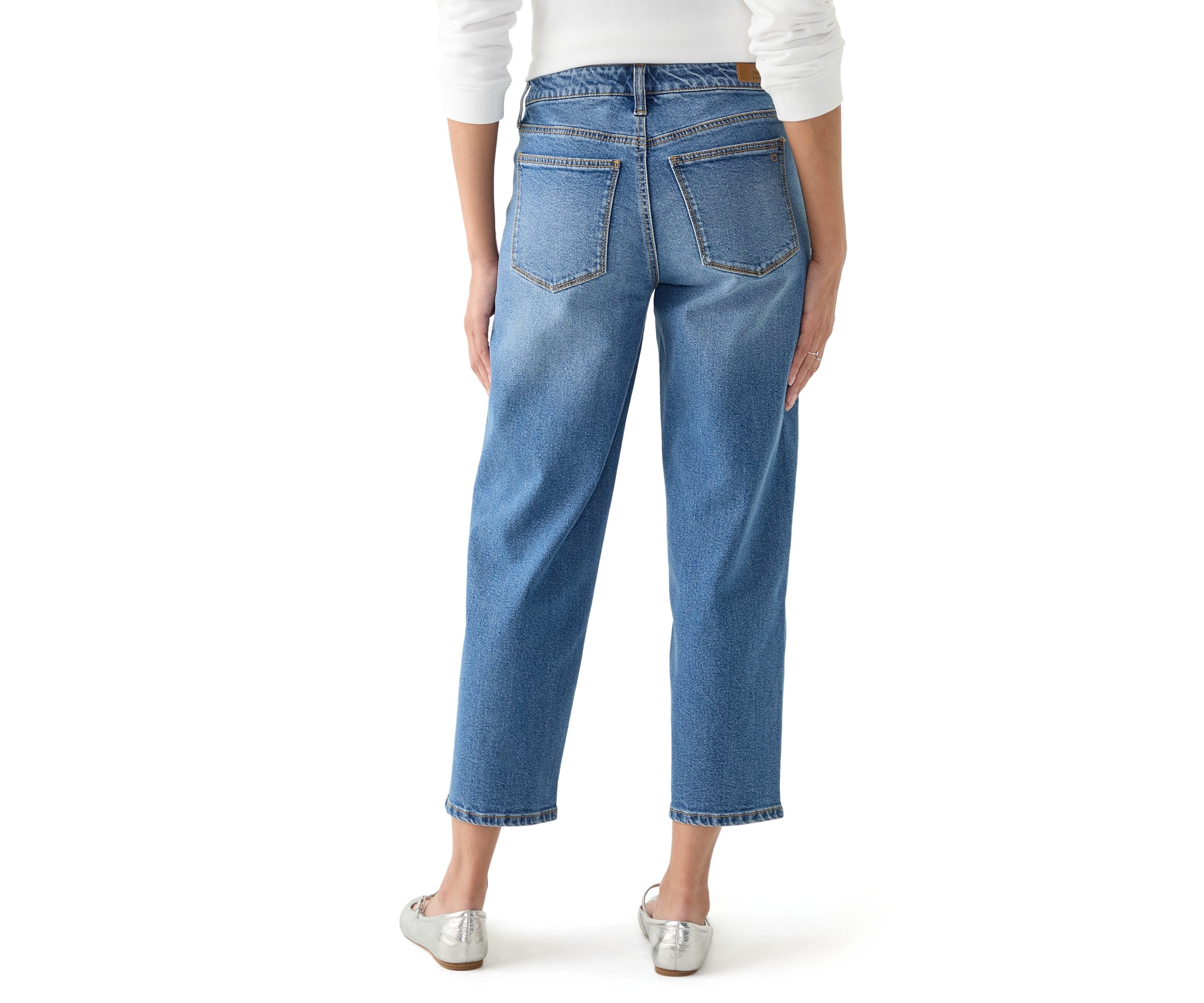 Womens Straight Relaxed Jeans