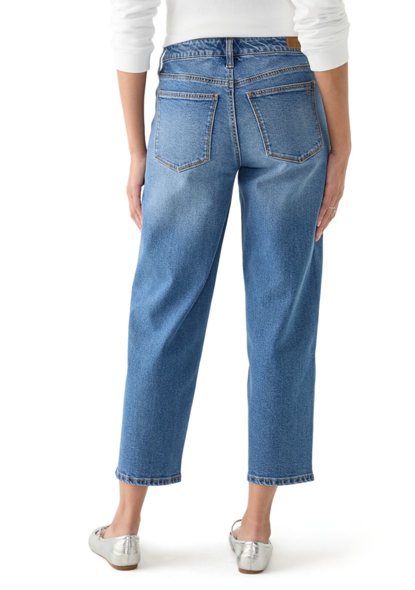 Womens Straight Relaxed Jeans