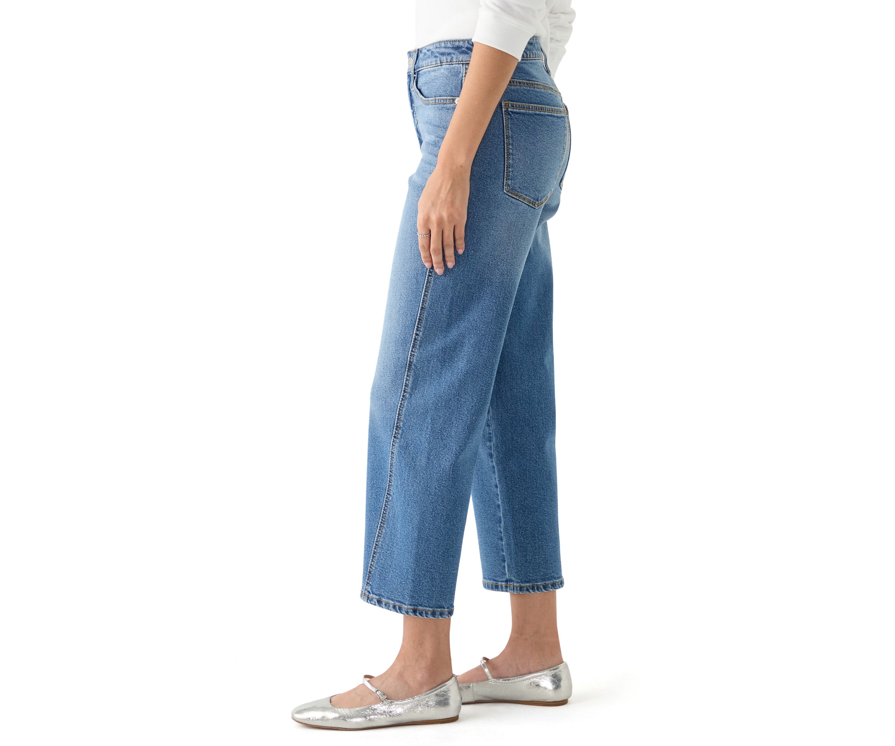 Womens Straight Relaxed Jeans