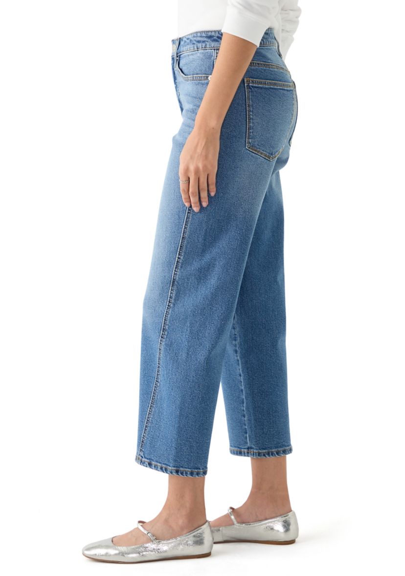 Womens Straight Relaxed Jeans