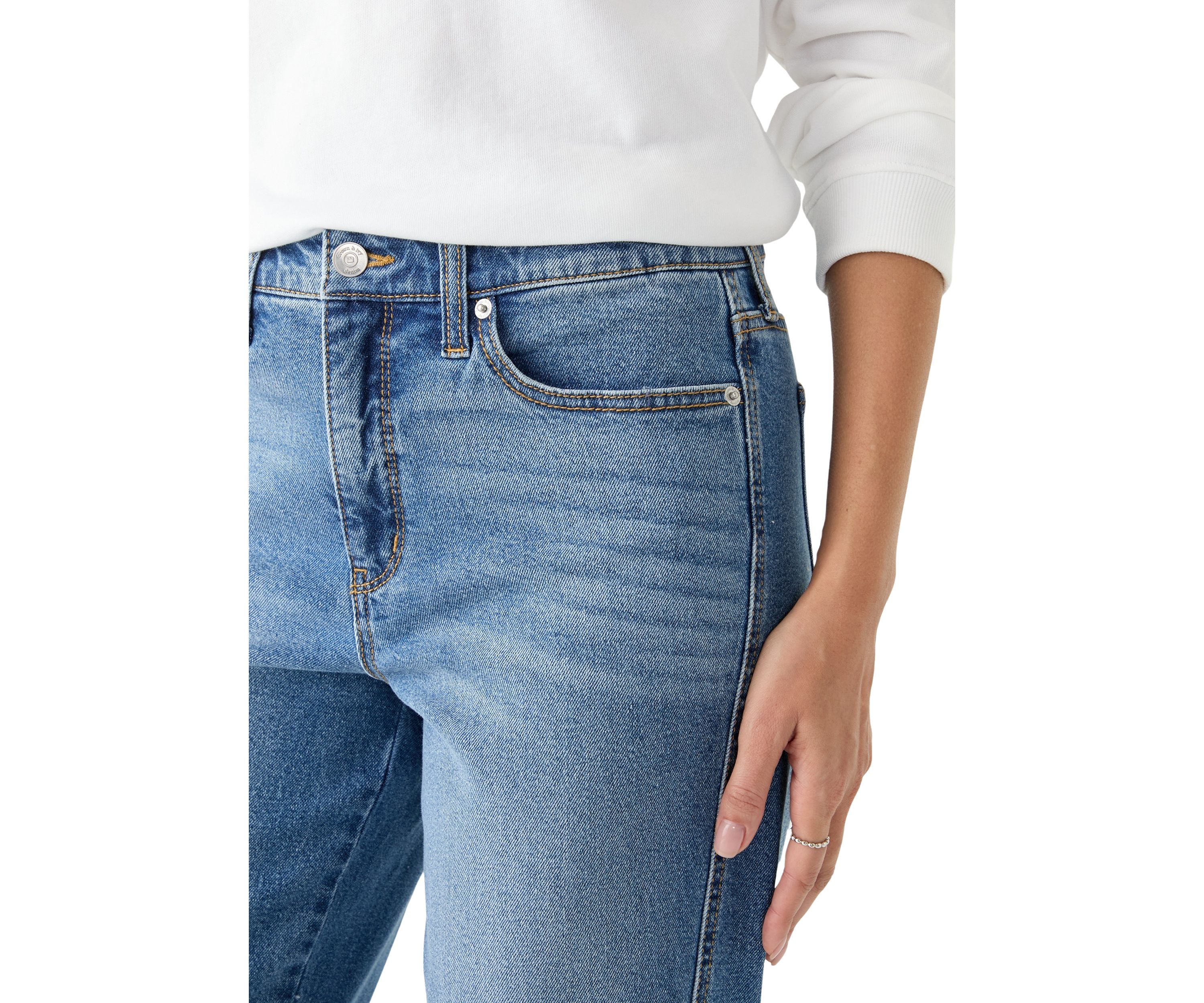 Womens Straight Relaxed Jeans