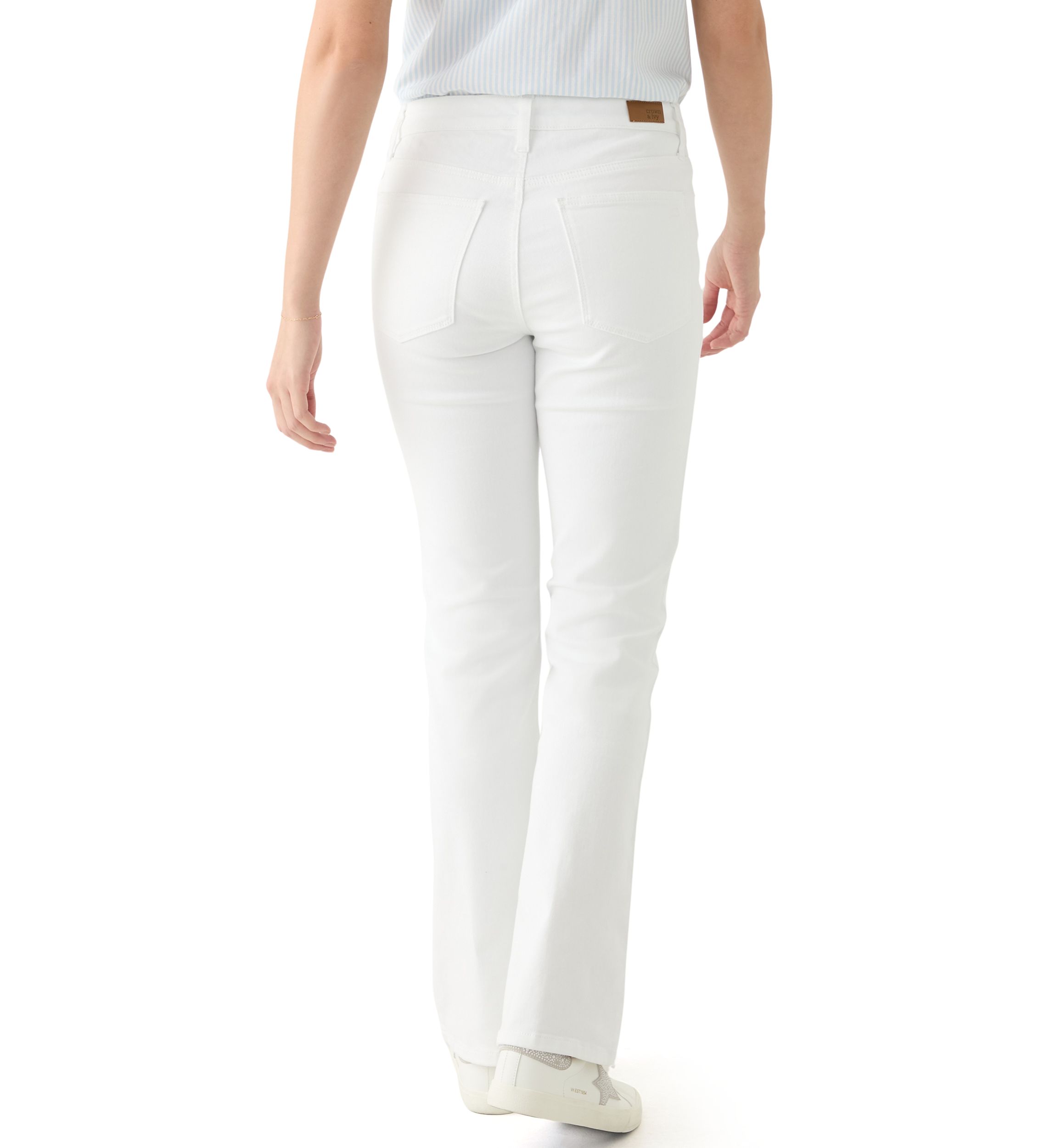 Womens High Rise Bootcut Jeans 