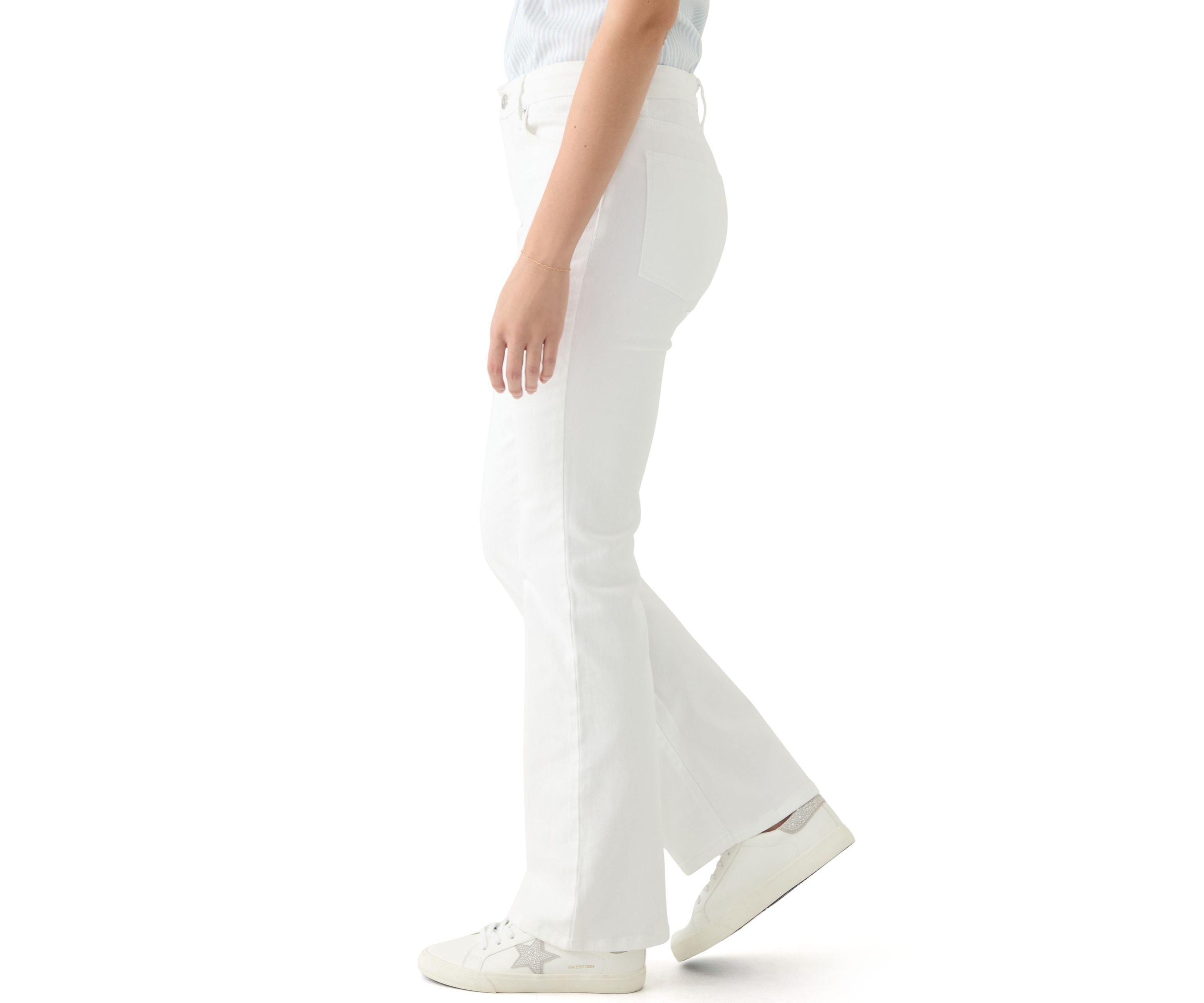 Womens High Rise Bootcut Jeans 