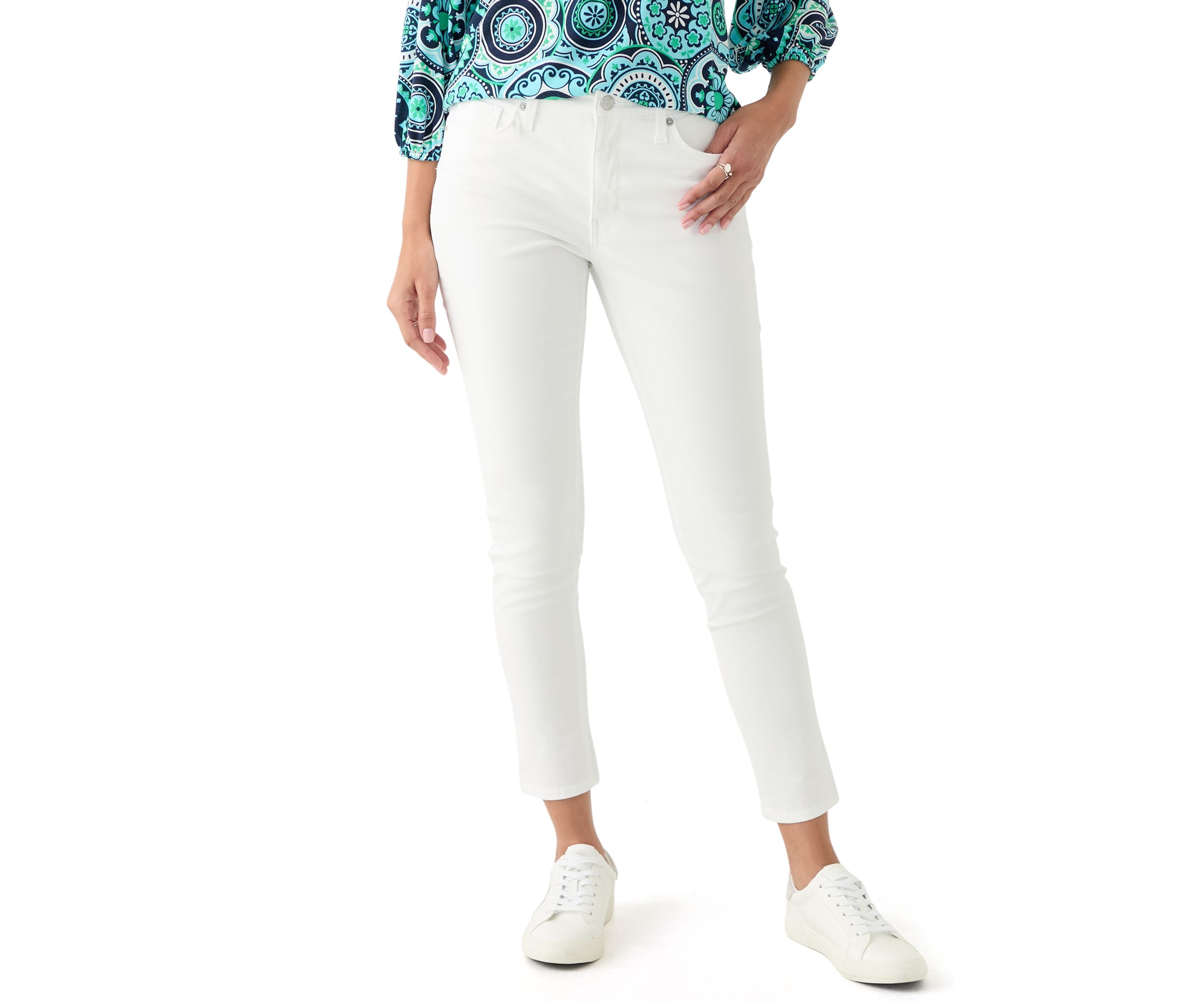 Womens Mid Rise Skinny Jeans 