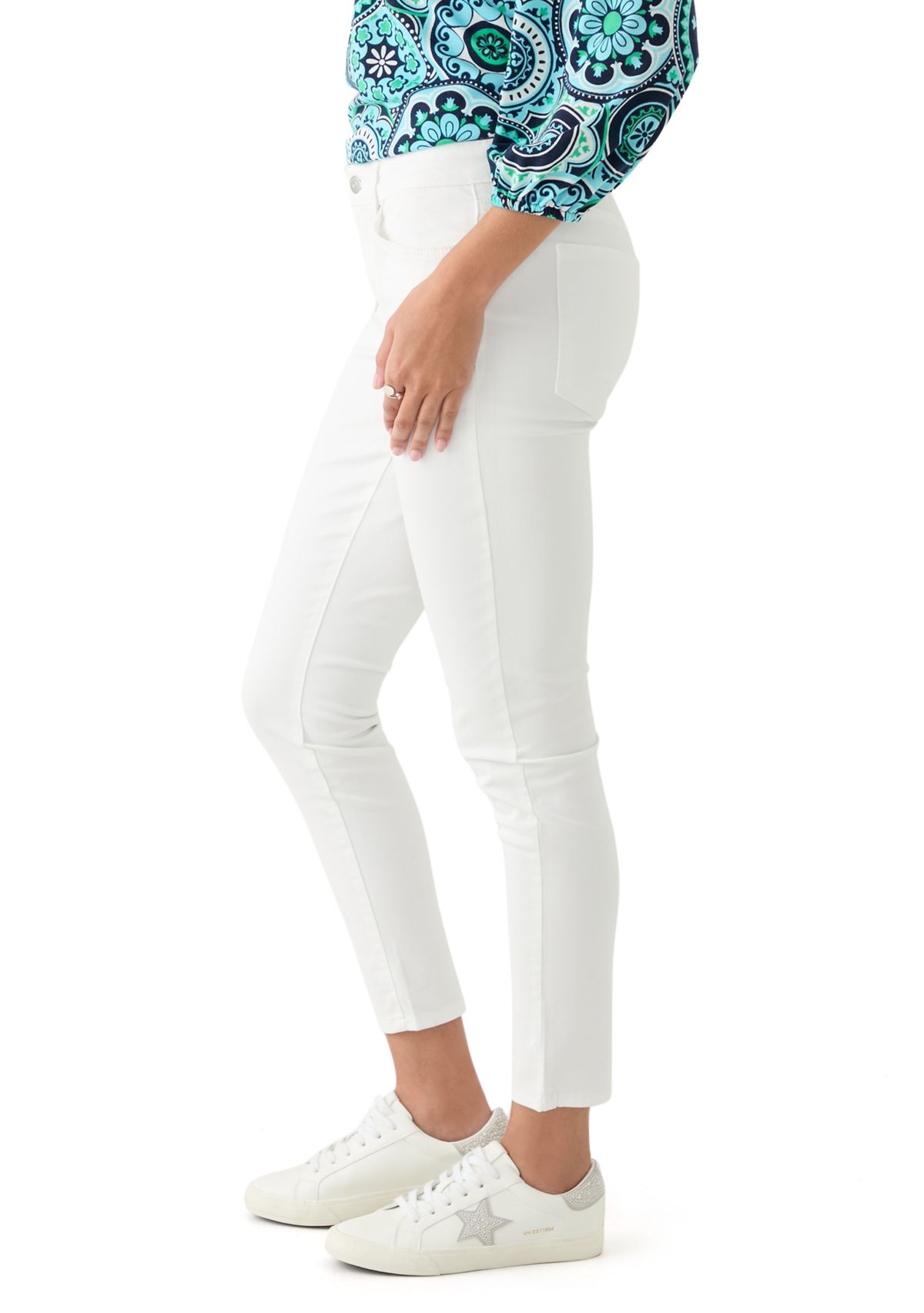 Womens Mid Rise Skinny Jeans 