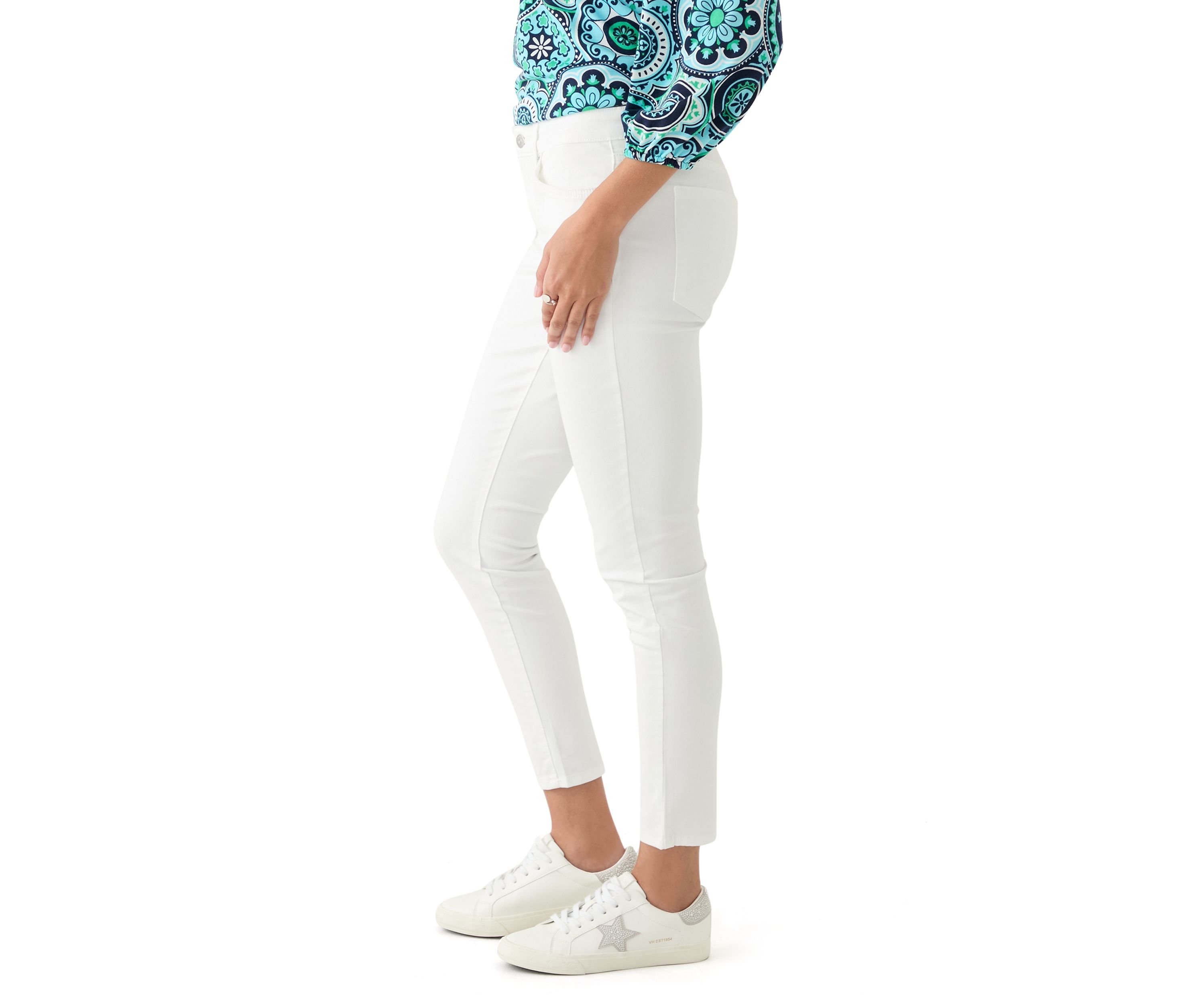 Womens Mid Rise Skinny Jeans 