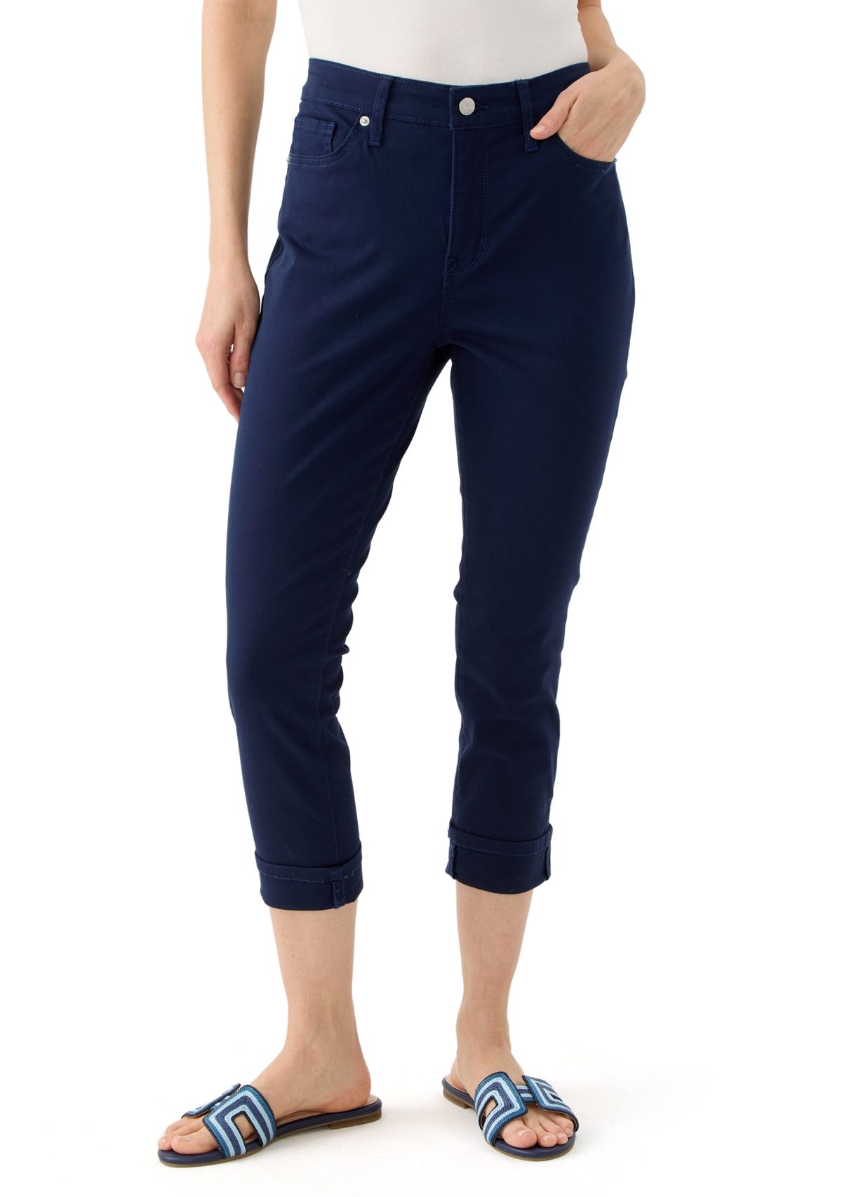 Womens Skinny Cropped Jeans 
