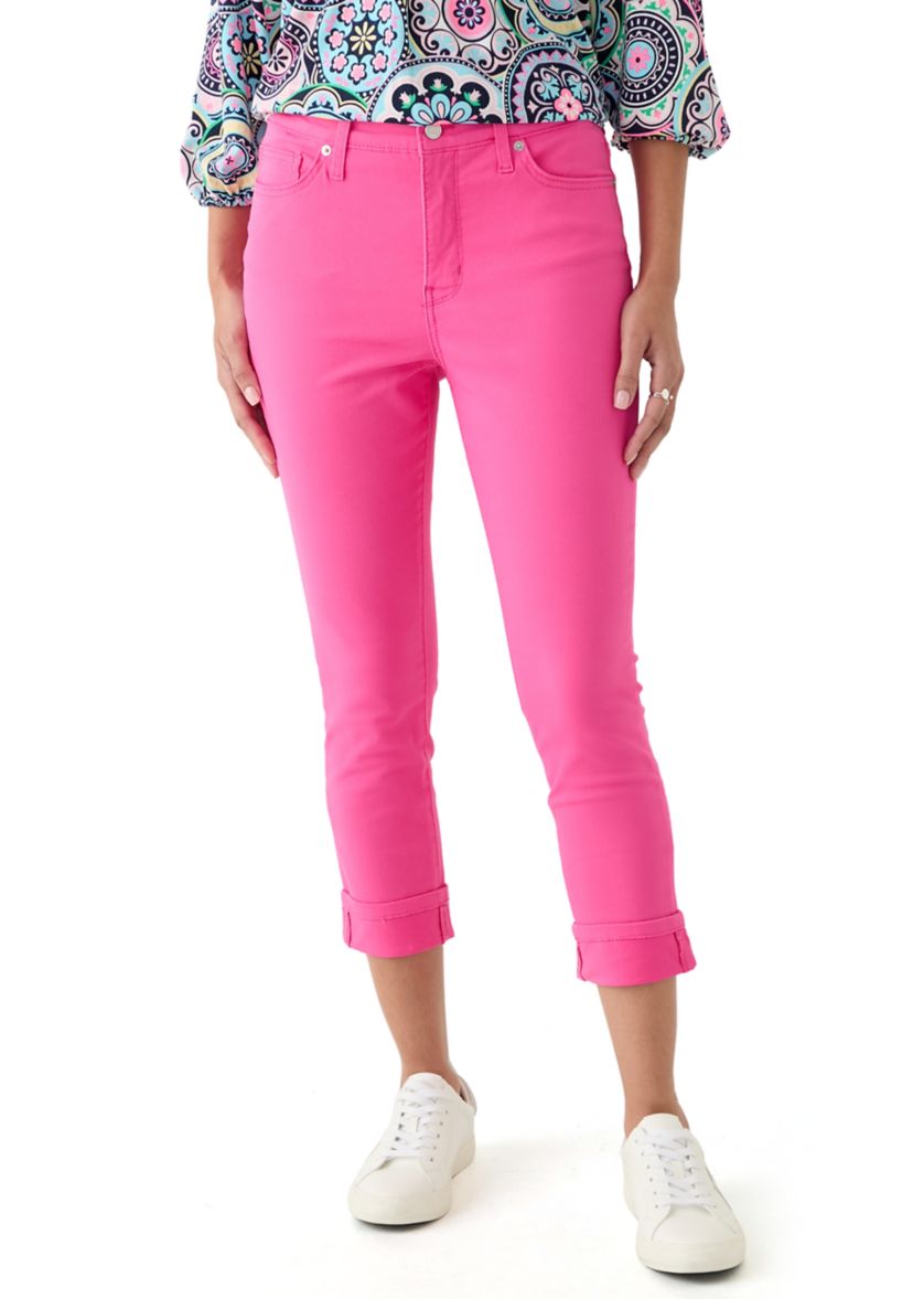 Womens Skinny Cropped Jeans 