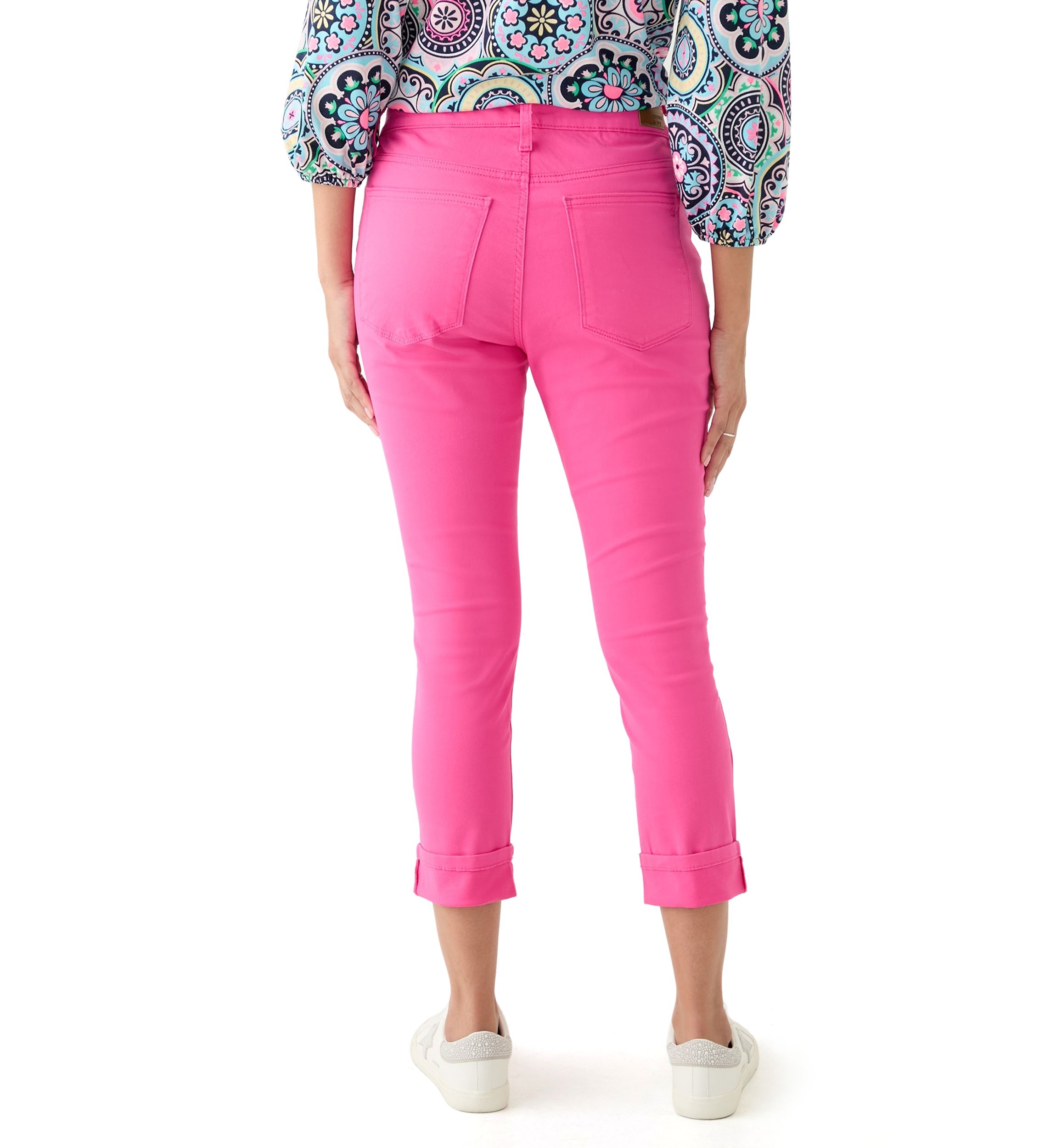 Womens Skinny Cropped Jeans 