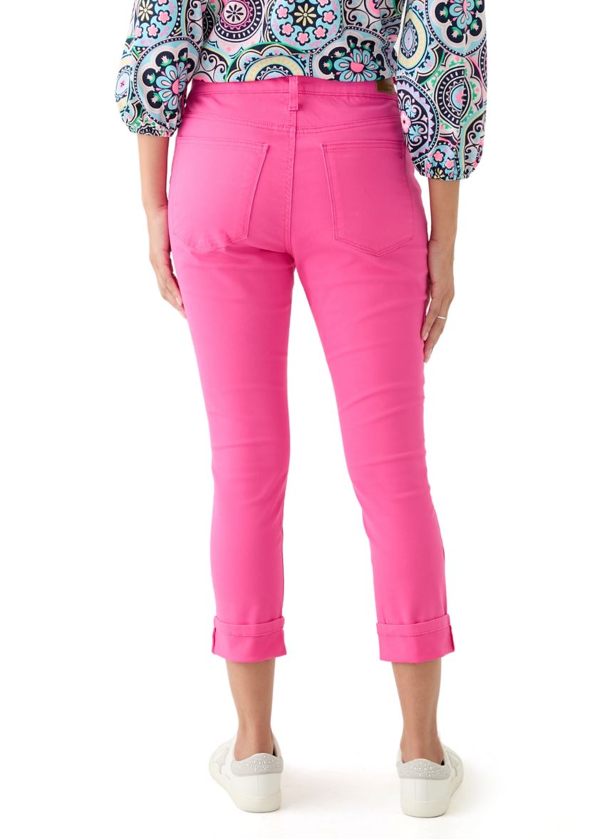 Womens Skinny Cropped Jeans 
