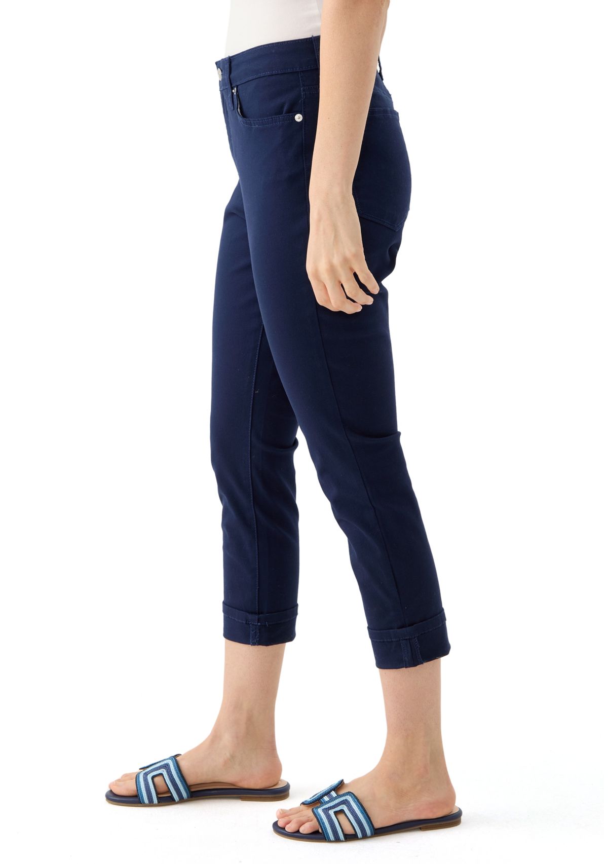 Womens Skinny Cropped Jeans 