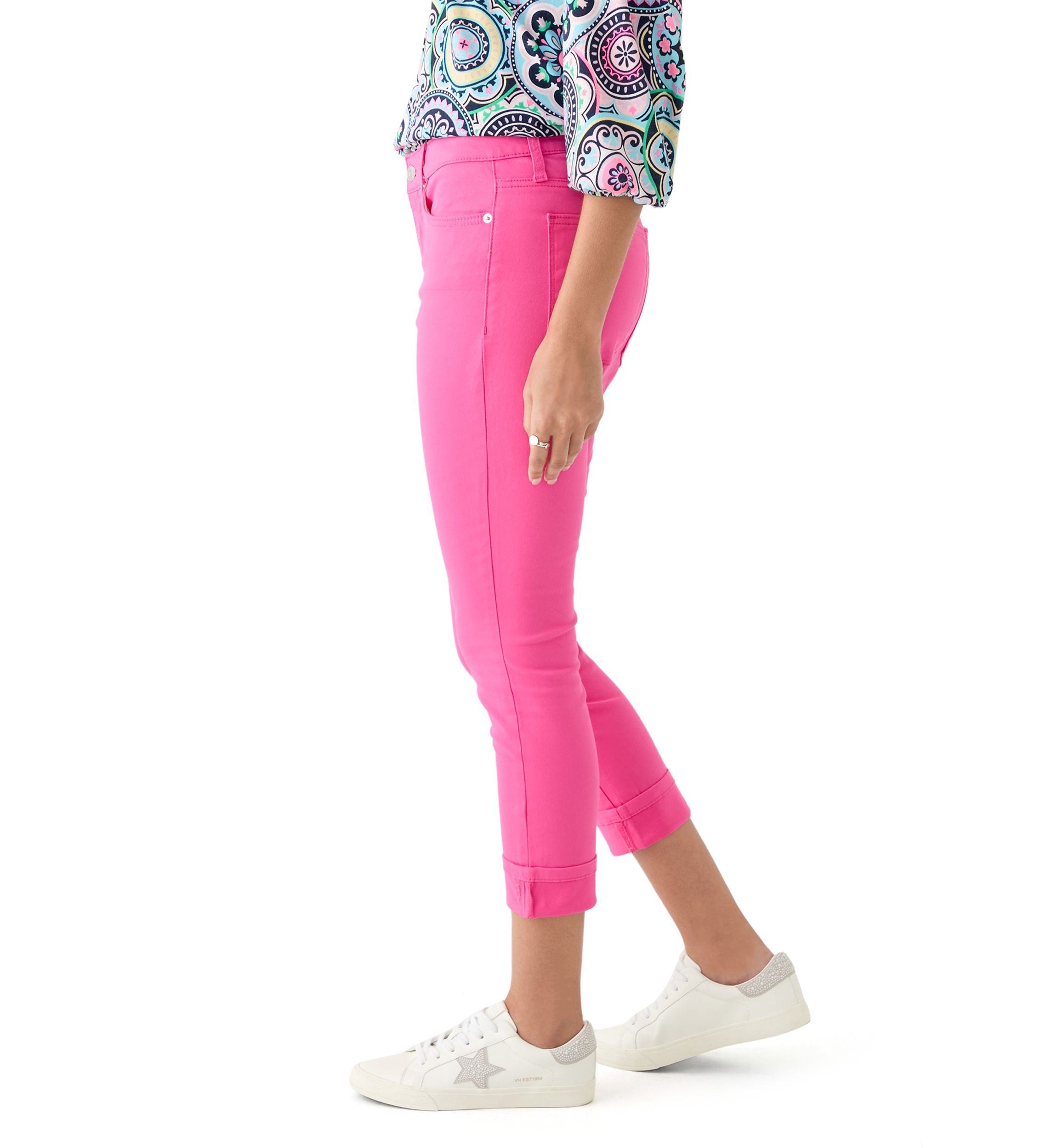 Womens Skinny Cropped Jeans 