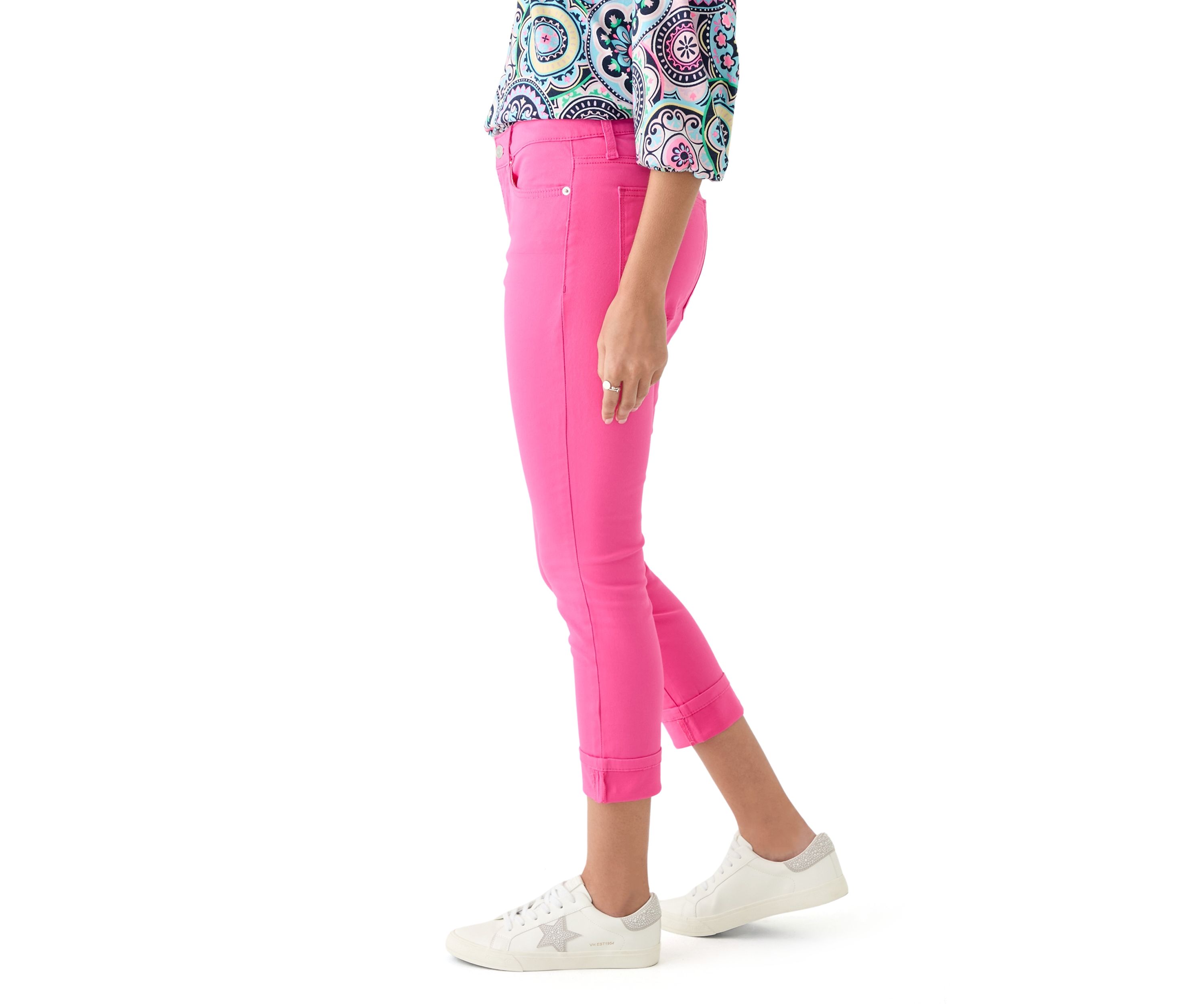 Womens Skinny Cropped Jeans 