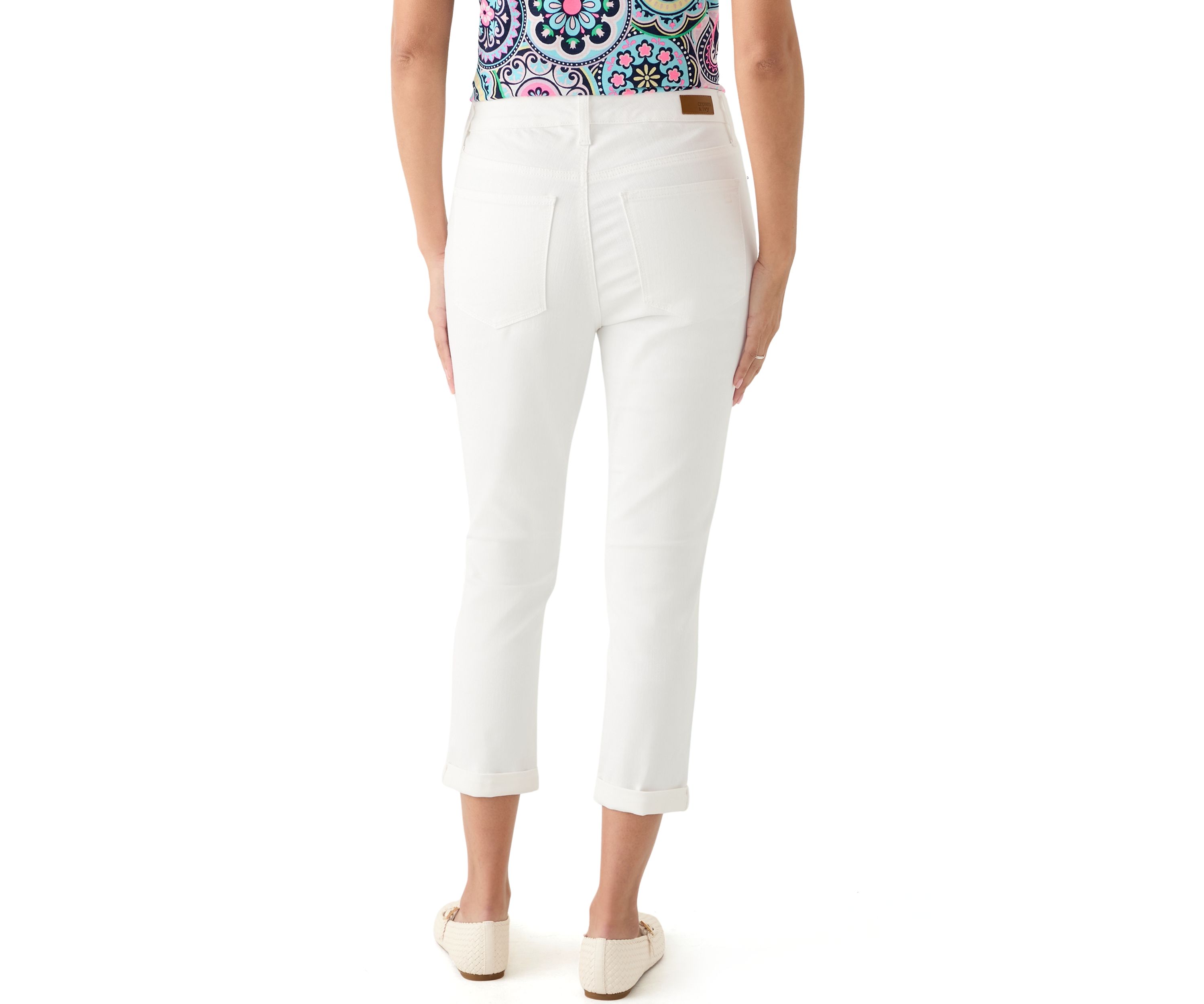 Womens Denim Skinny Cropped Jeans 