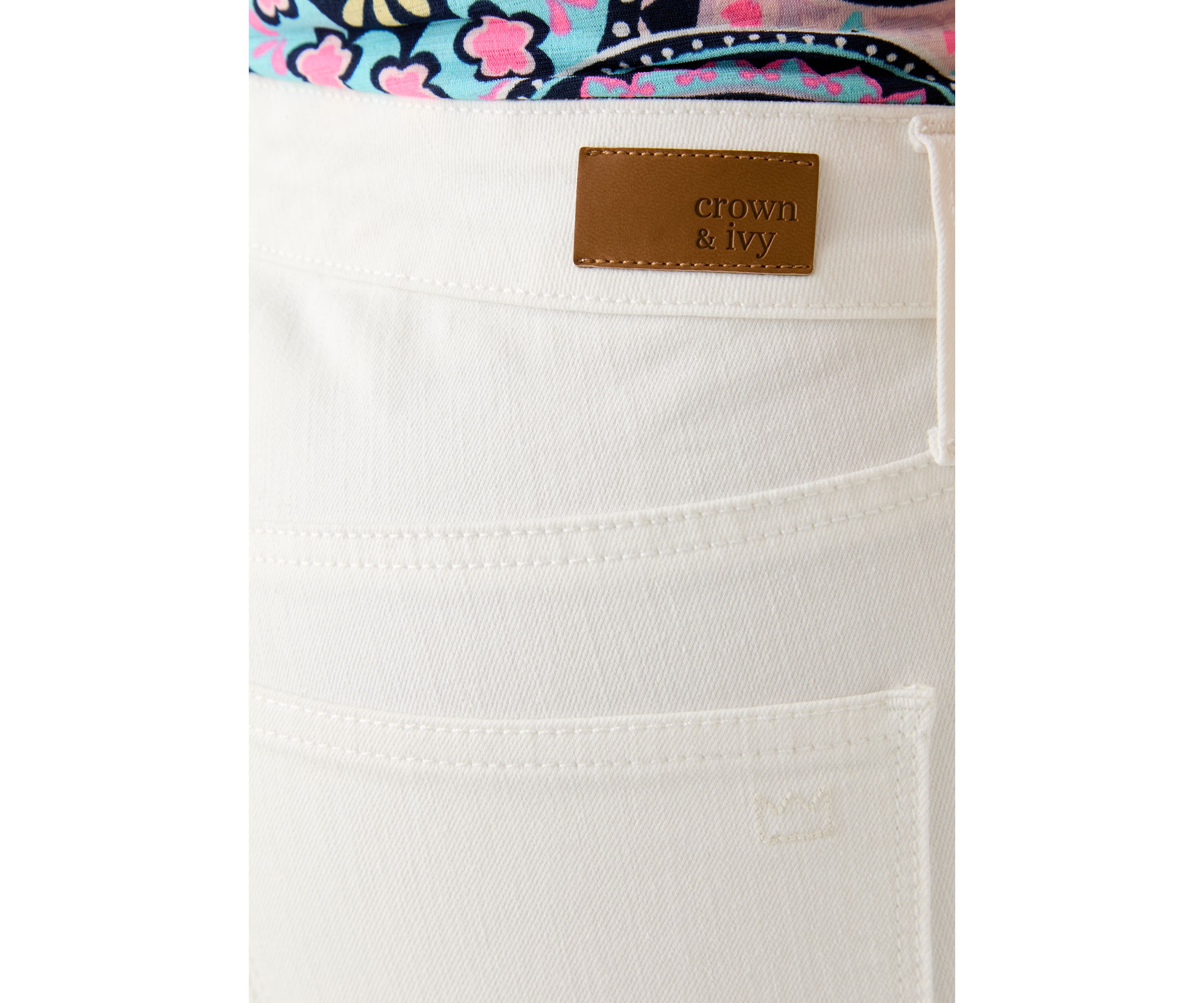 Womens Denim Skinny Cropped Jeans 