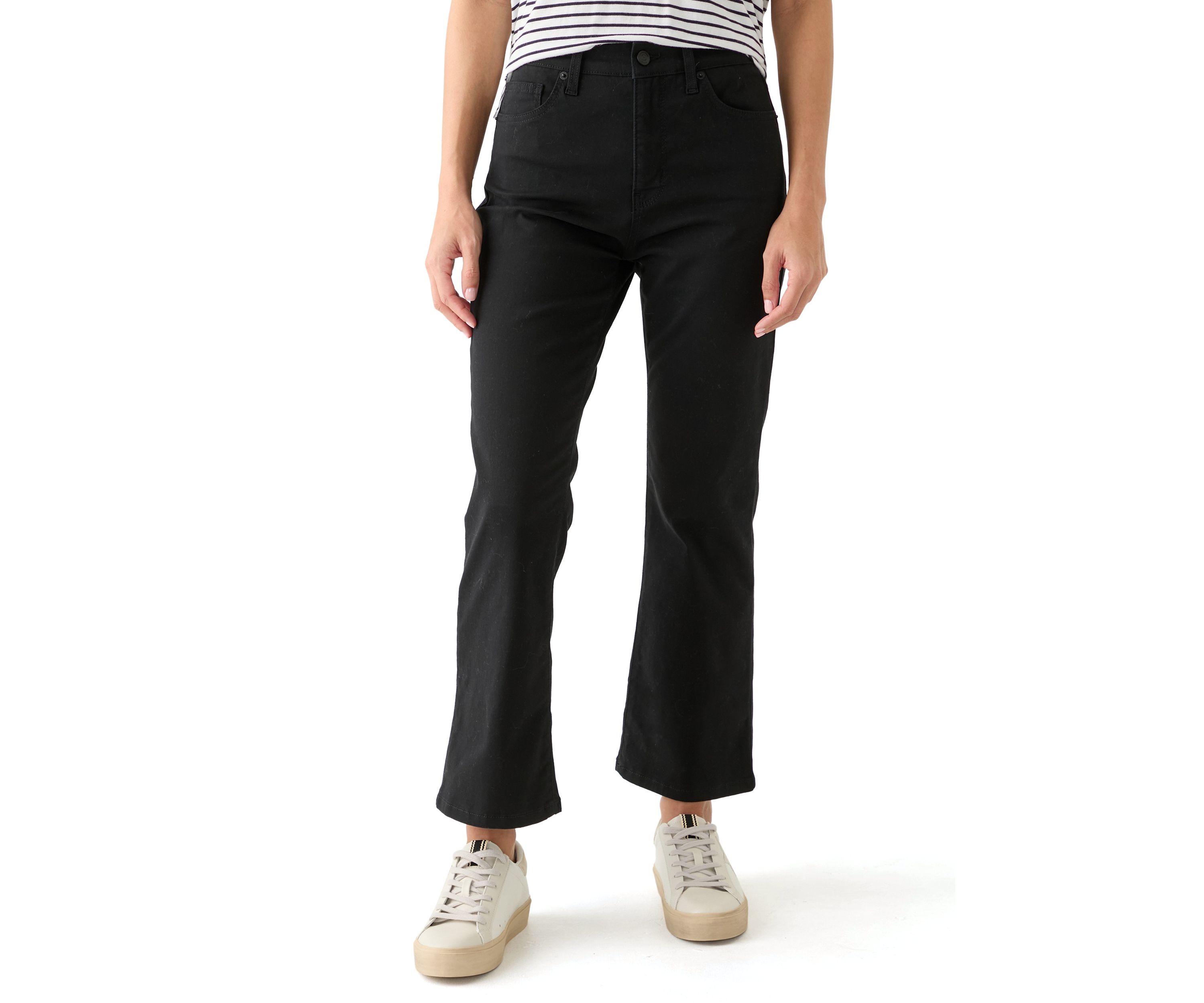 Petite Colored Twill Kick Flare Jeans
