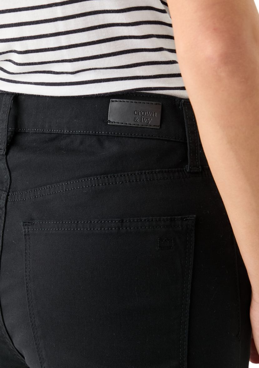 Petite Colored Twill Kick Flare Jeans
