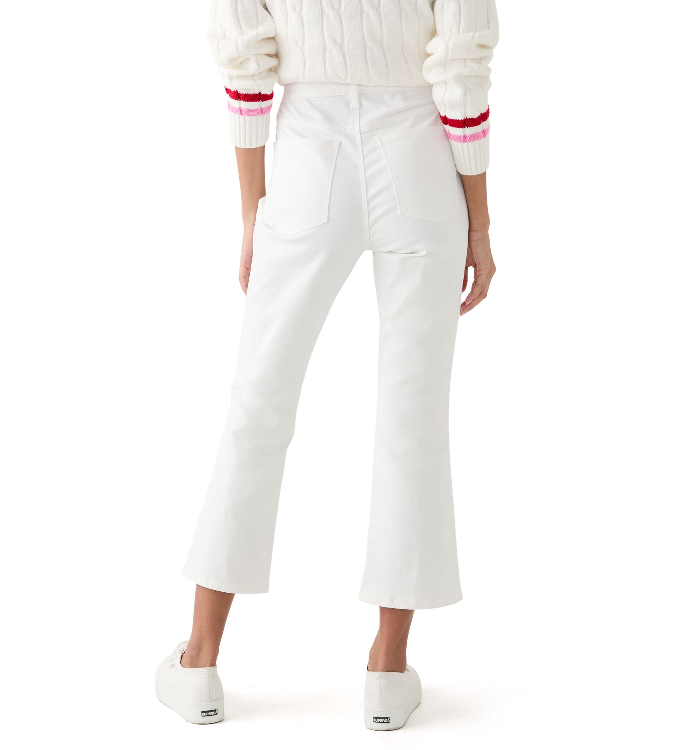 Petite Twill Flare Pants