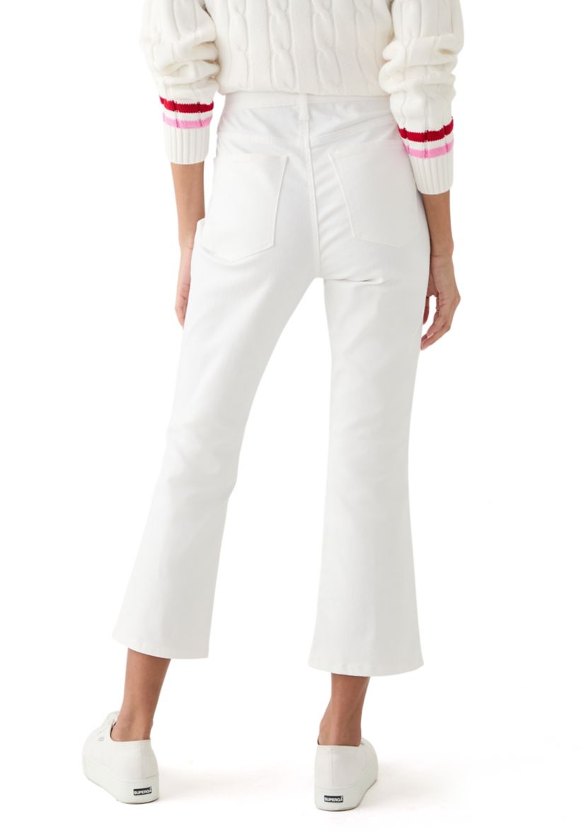 Petite Twill Flare Pants