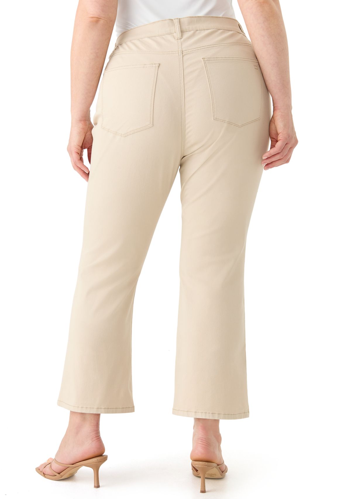 Plus Size Colored Twill Kick Flare Jeans