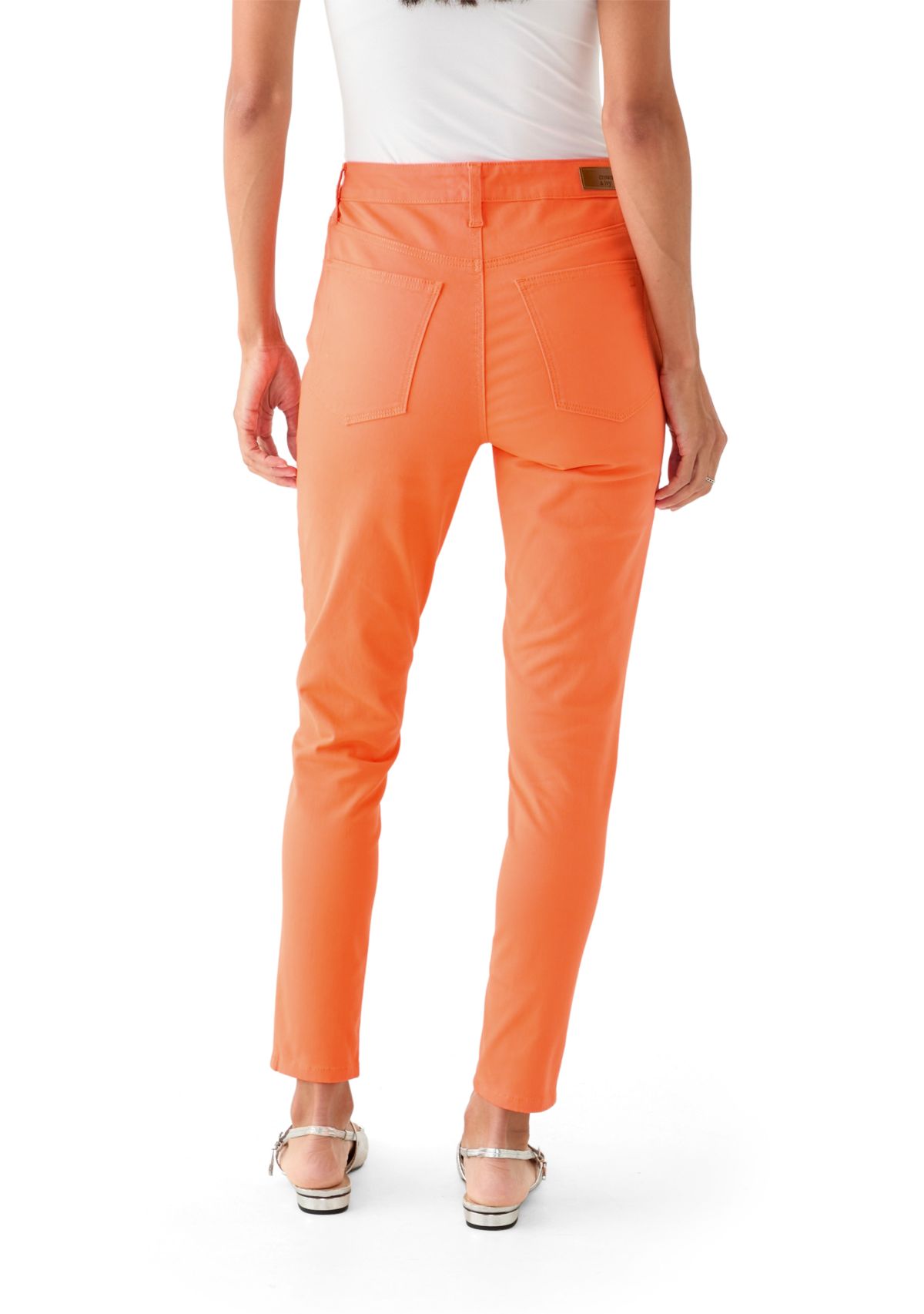 Womens High Rise Colored Skinny Jeans