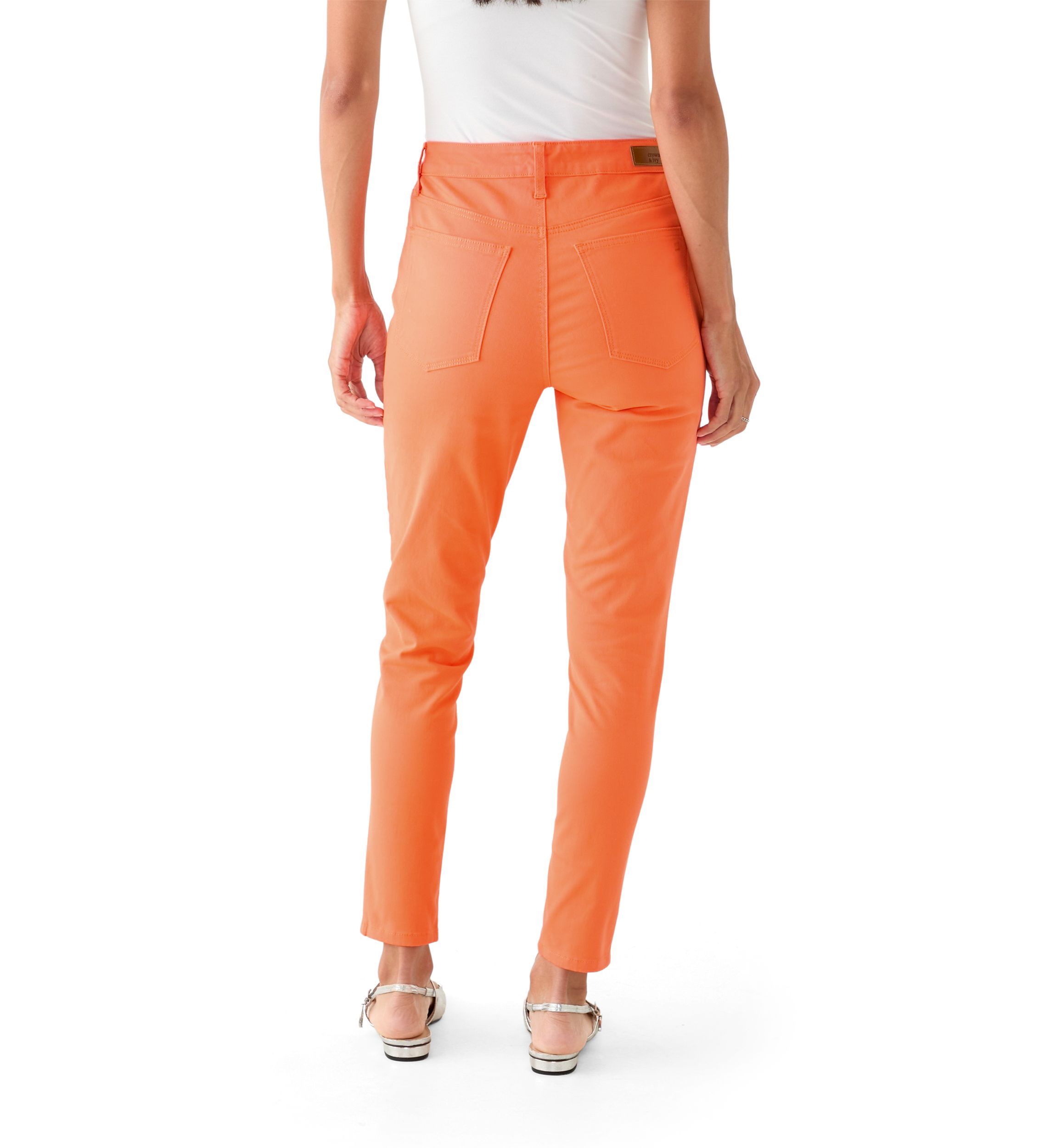 Womens High Rise Colored Skinny Jeans