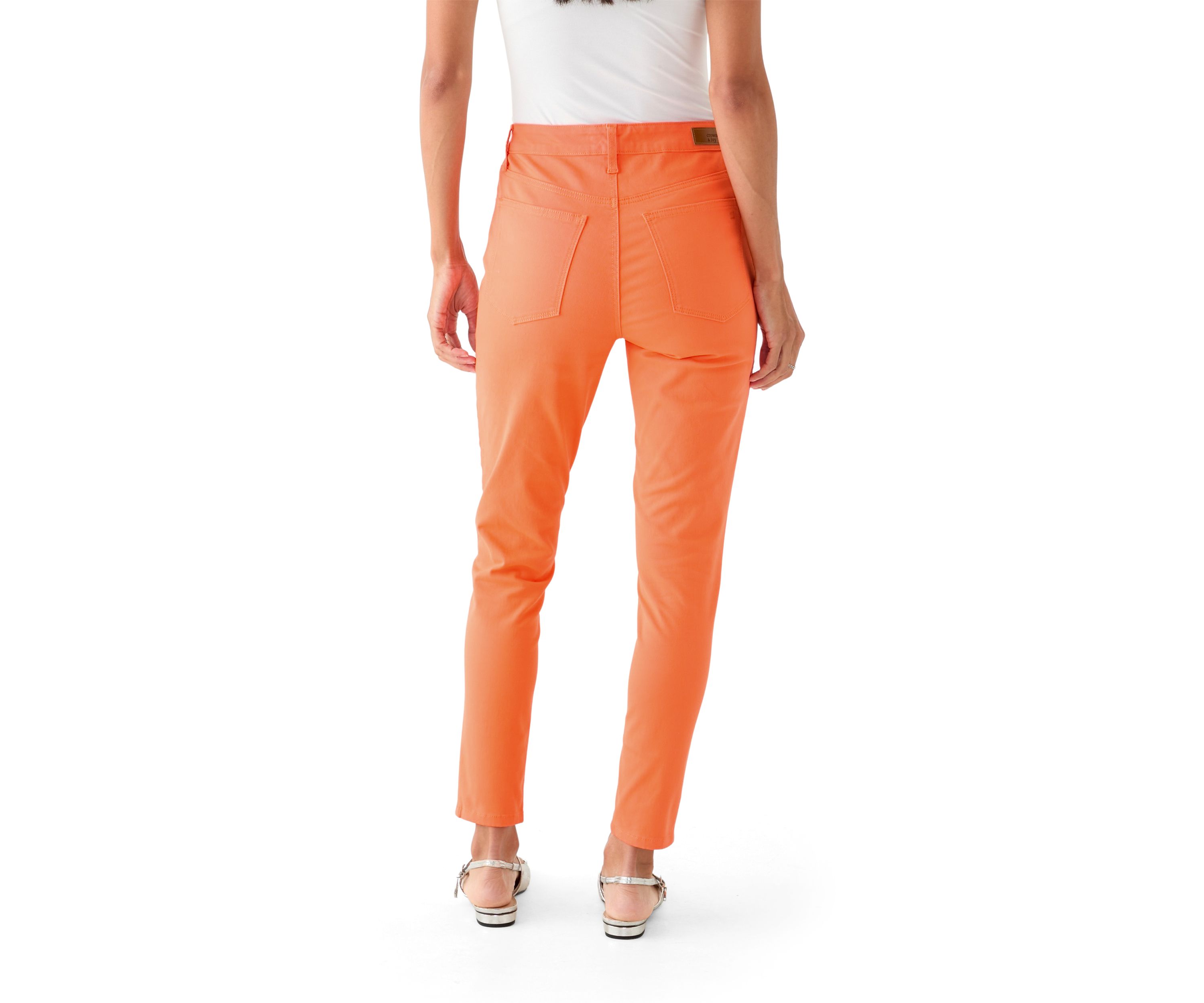 Womens High Rise Colored Skinny Jeans