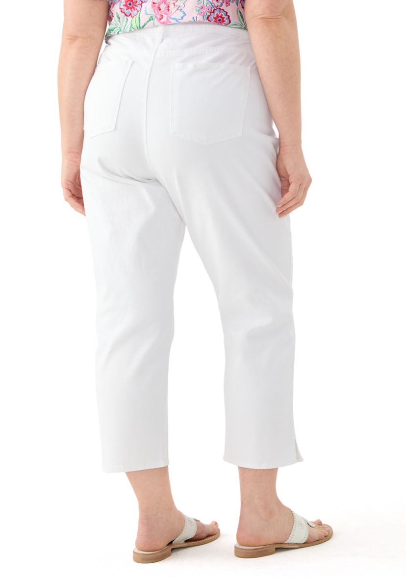 Plus SIze Cropped Straight Leg Jeans