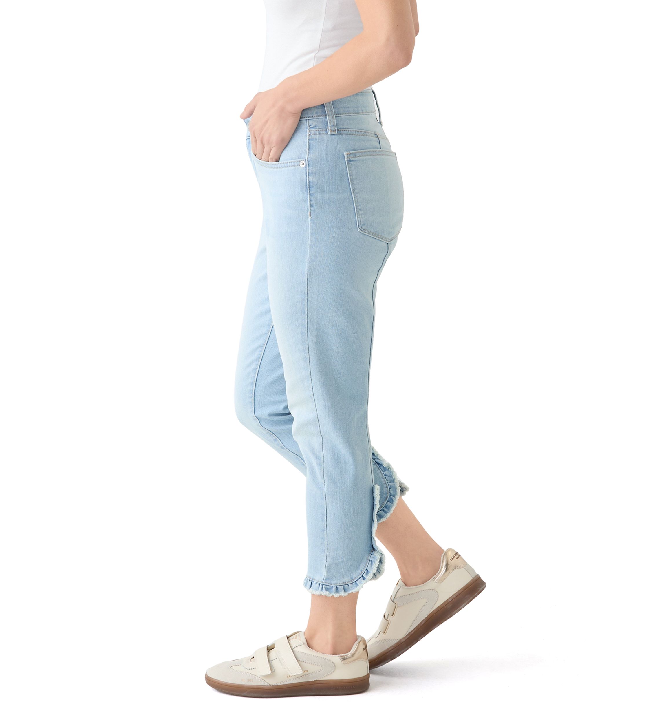 Petite Cropped Denim Jeans