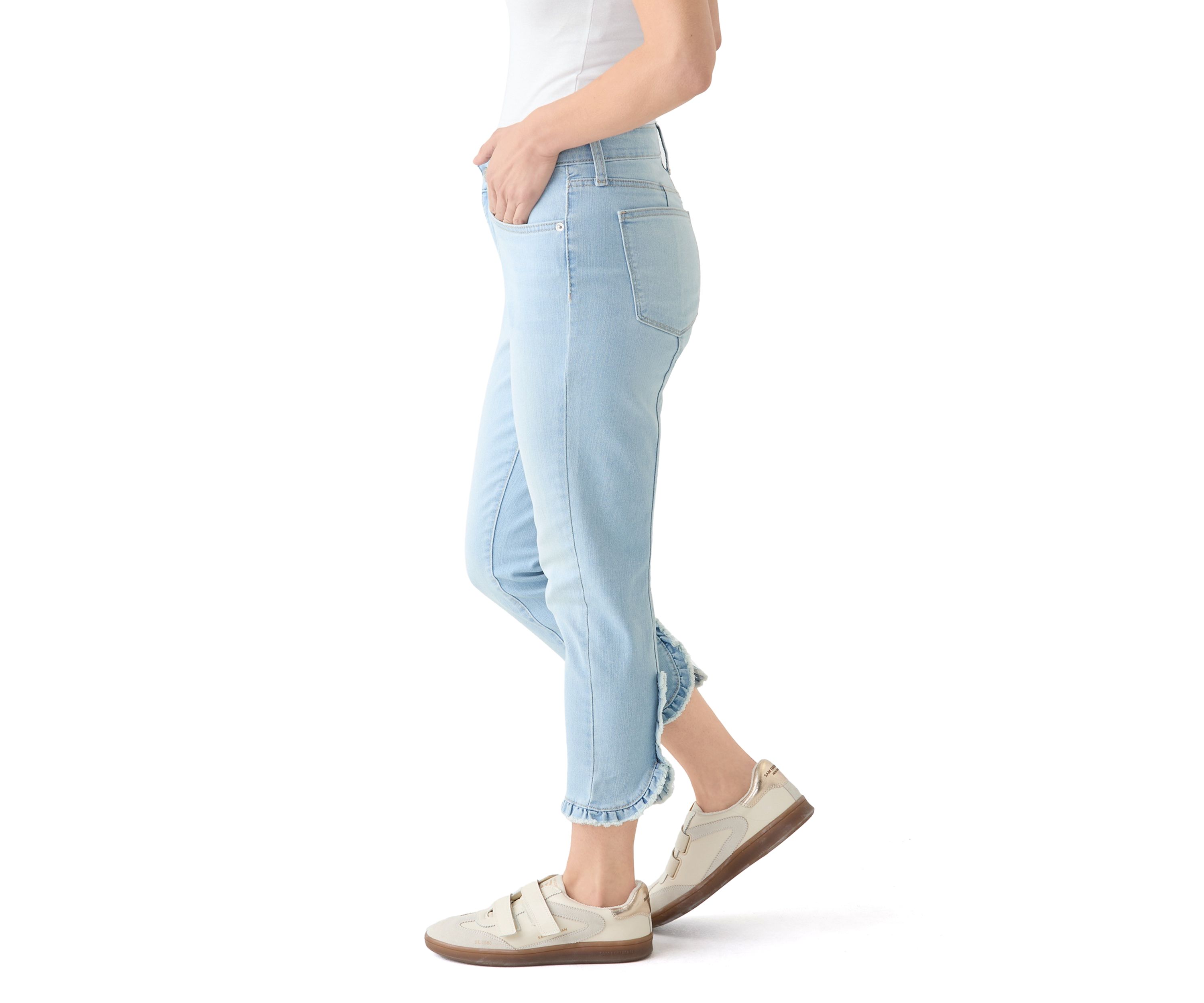 Petite Cropped Denim Jeans